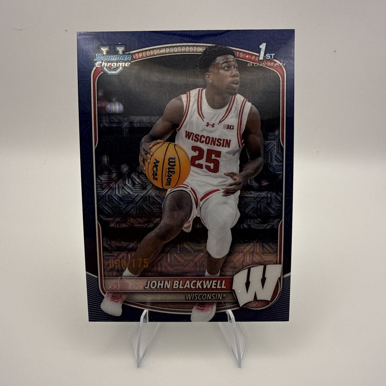 Topps Bowman 2025-2026 John Blackwell Mojo Navy Refractor /175