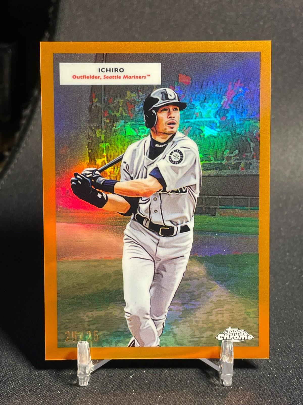 2025 Topps Chrome Platinum Ichiro / Ken Griffey Jr Double Headers Orange #25/25