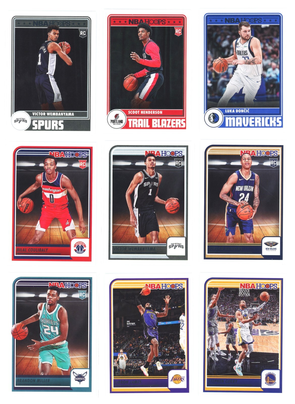 2023-24 Panini NBA Hoops (BUY 4 GET 2 FREE) You Pick – Complete Your Set 231-300