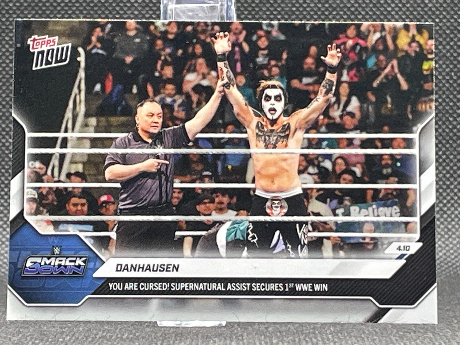 Danhausen 2026 Topps Now WWE #36 Secures 1st Win You Are Cursed! SmackDown