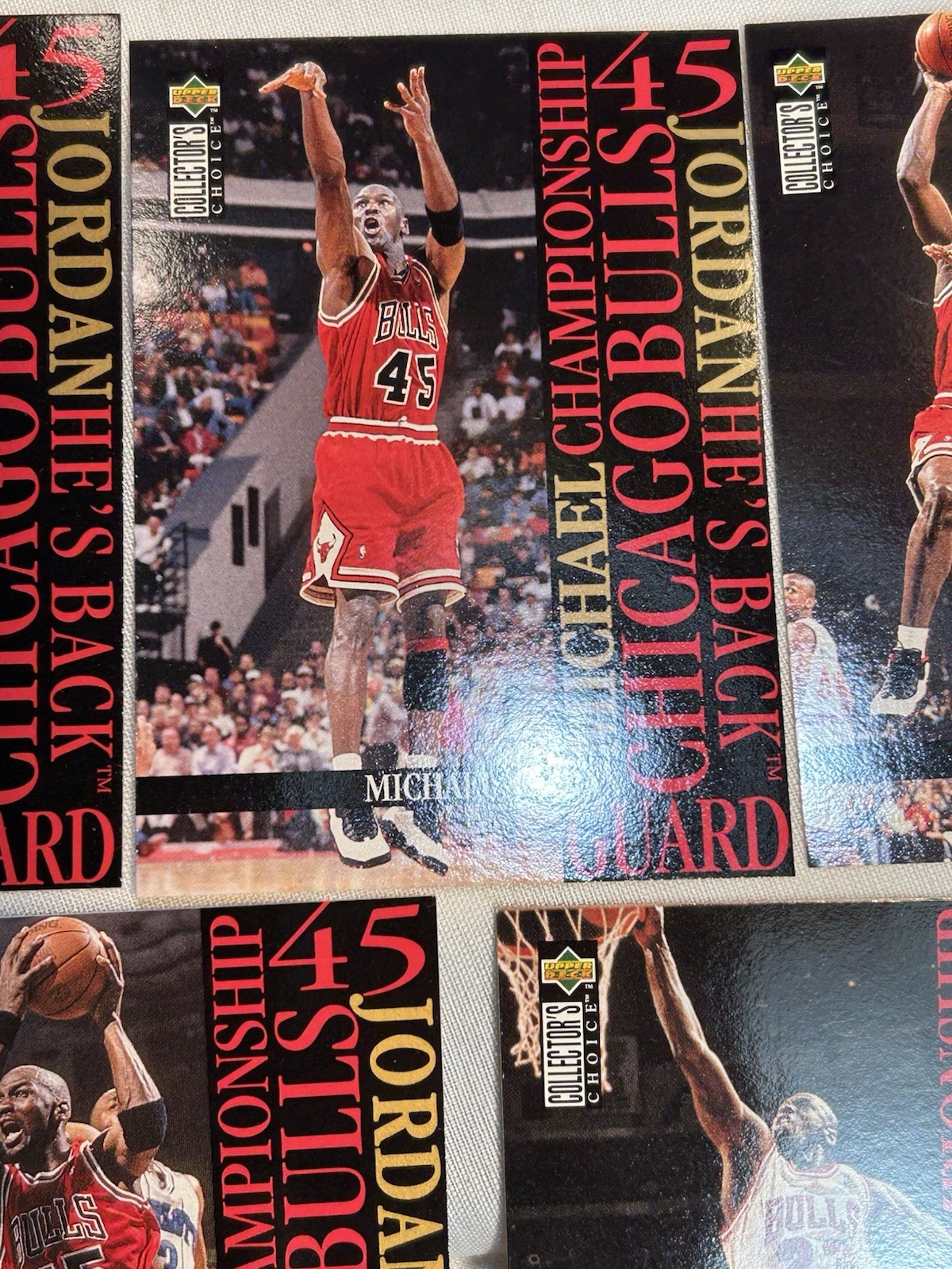 Michael Jordan 1995 Upper Deck Collectors Choice M1-M5 He’s Back Subset
