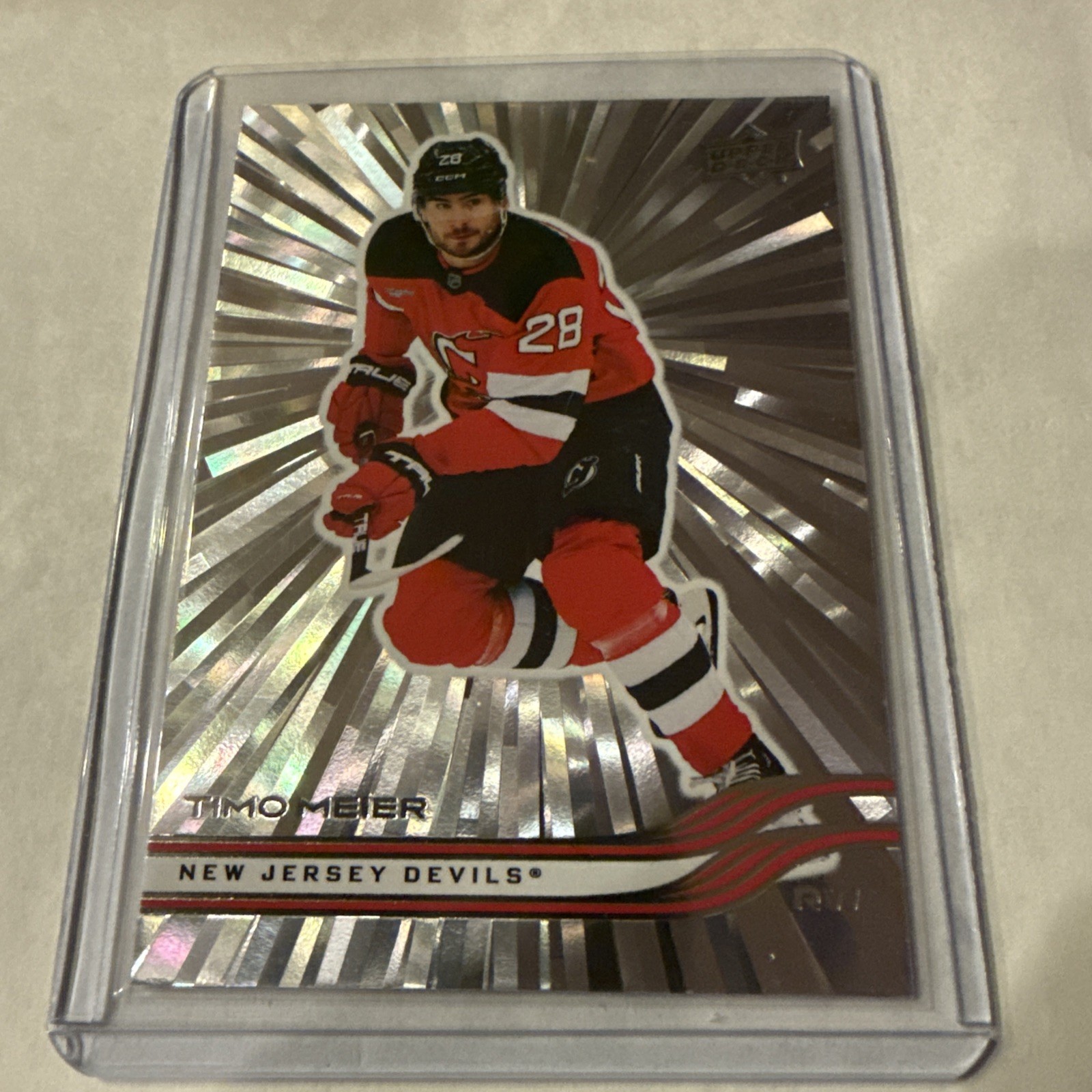 2025-26 Upper Deck Extended Series Timo Meier Outburst #577 New Jersey Devils