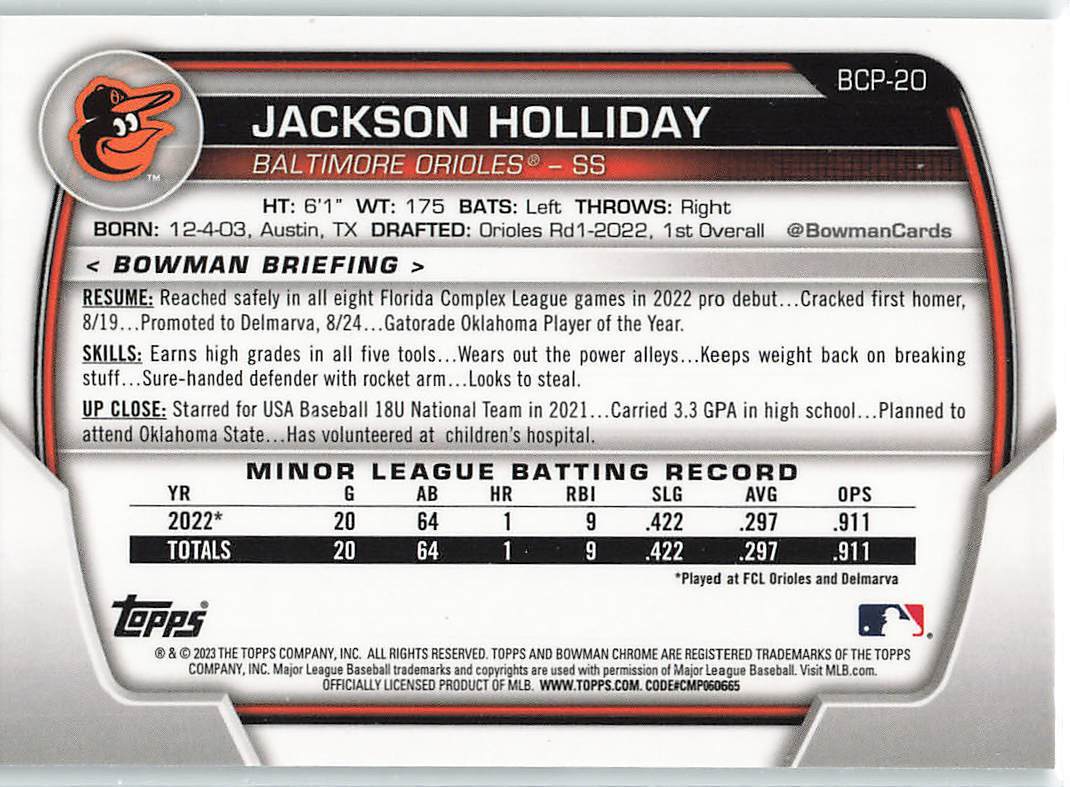 2023 Bowman Baseball CHROME PROSPECTS ⚾️ – #BCP1-150 – Quantity Discount