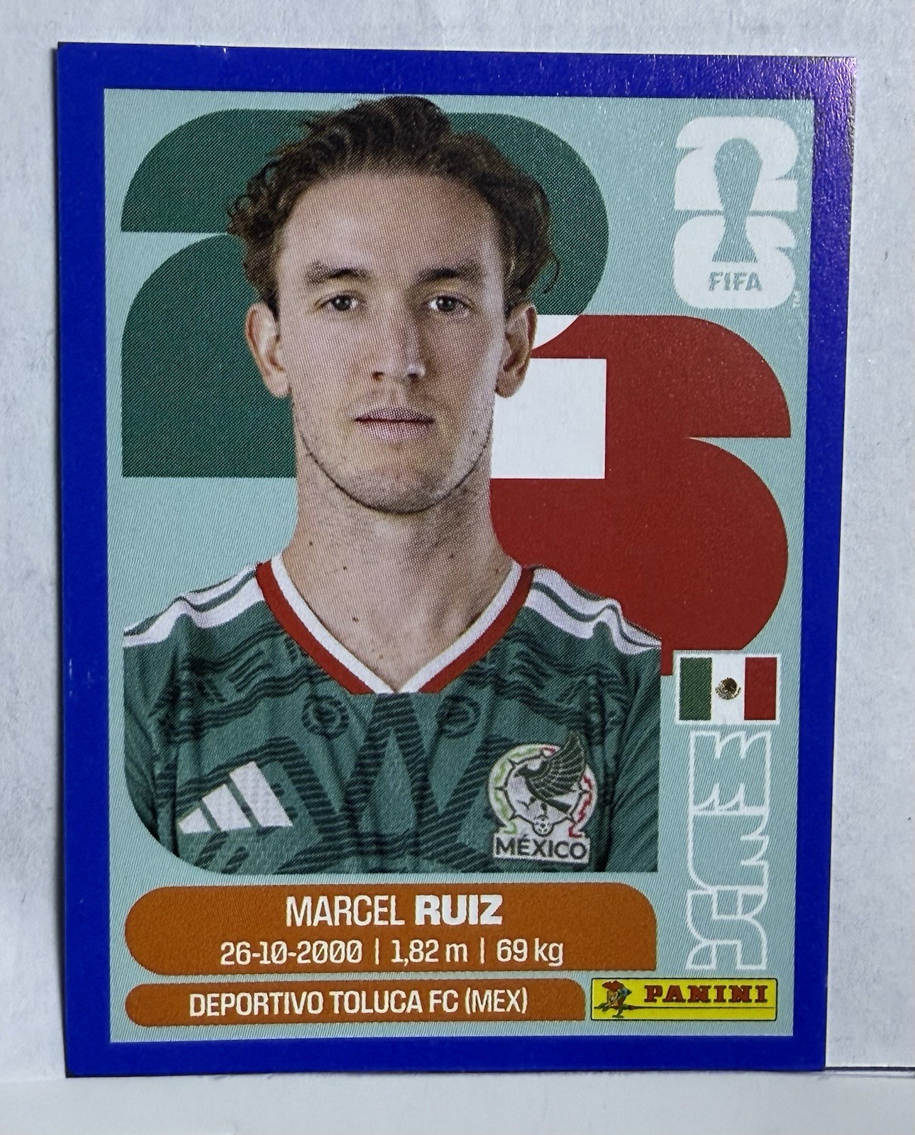 2026 Panini FIFA World Cup Sticker Marcel Ruiz #MEX 12 – Blue Border
