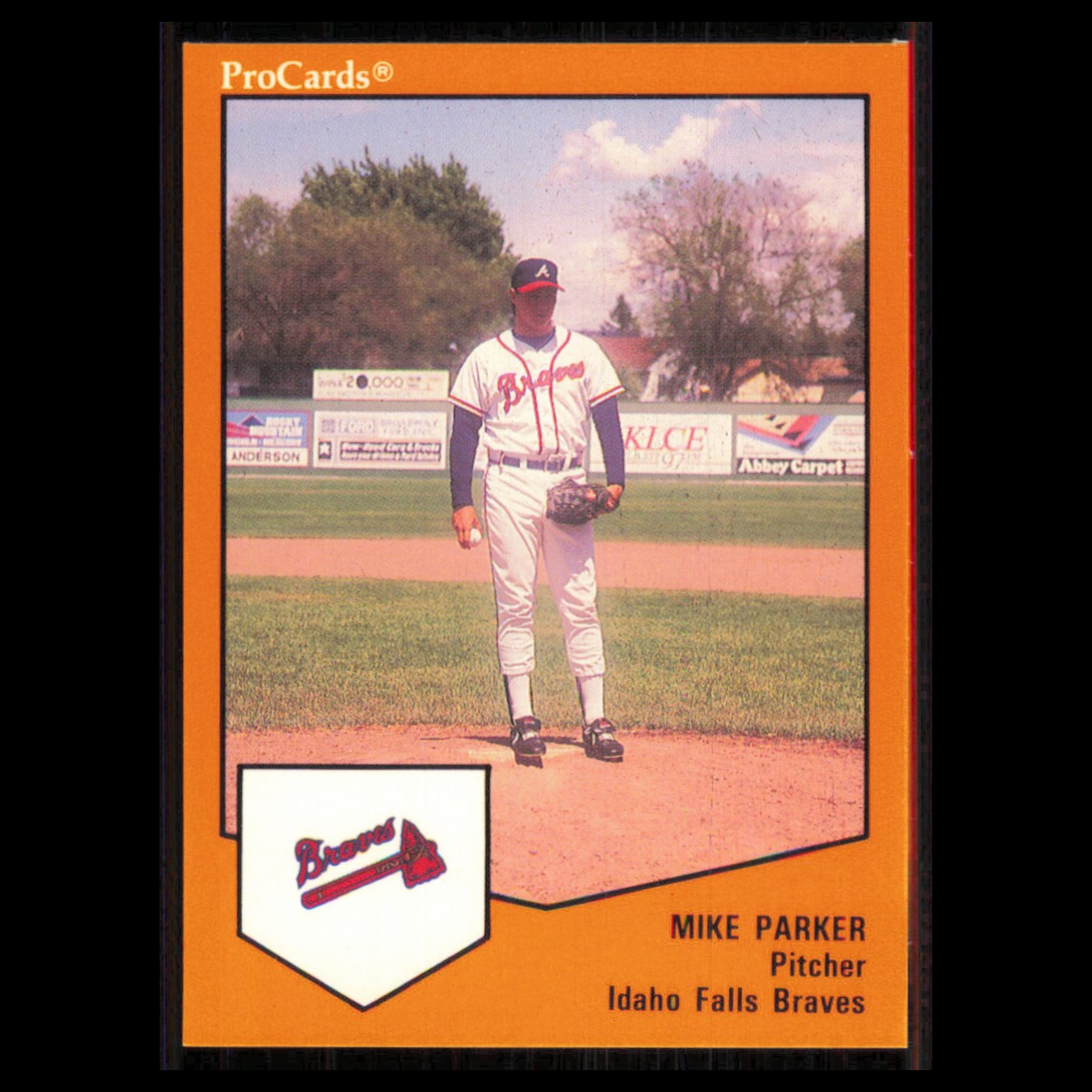Mike Parker #2035 1989 ProCards Minor League Team Sets Idaho Falls Braves Card