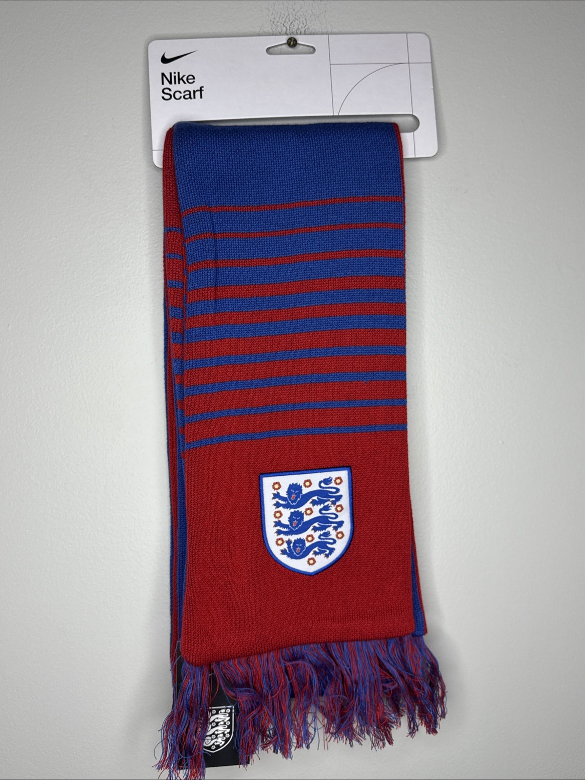 Nike England Verbiage Futbol Soccer One Size Unisex Scarf Three Lions New