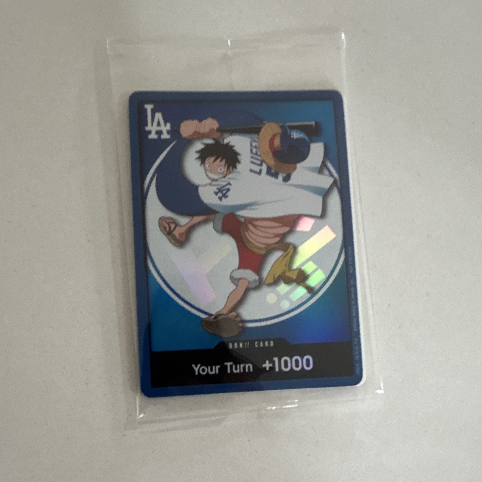 2026 ONE PIECE LOS ANGELES DODGERS MONKEY D LUFFY DON CARD PROMO 7/2 NEW SEALED