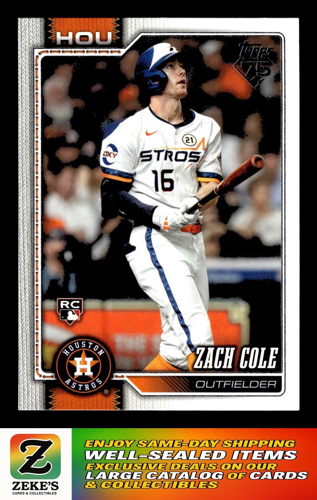 2026 TOPPS SERIES 2 #601 ZACH COLE RC ASTROS