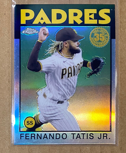 2021 Topps Chrome 1986 35th Anniversary #86BC-20 Fernando Tatis Jr. Refractor 1