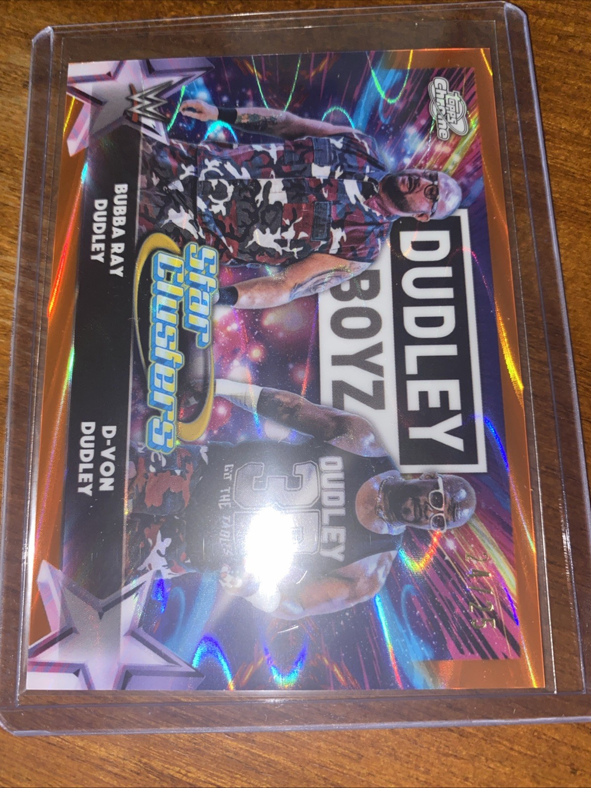 DUDLEY BOYZ Star Clusters Orange Galactic 24/25 2026 Topps Cosmic Chrome WWE SC7