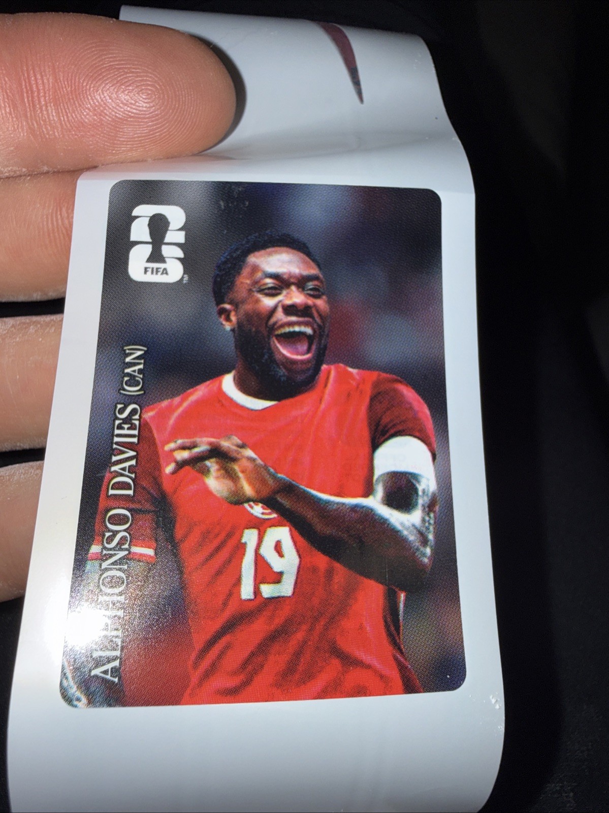 Alphonso Davies Canada 2026 Panini World Cup Sticker Coca-Cola Exclusive