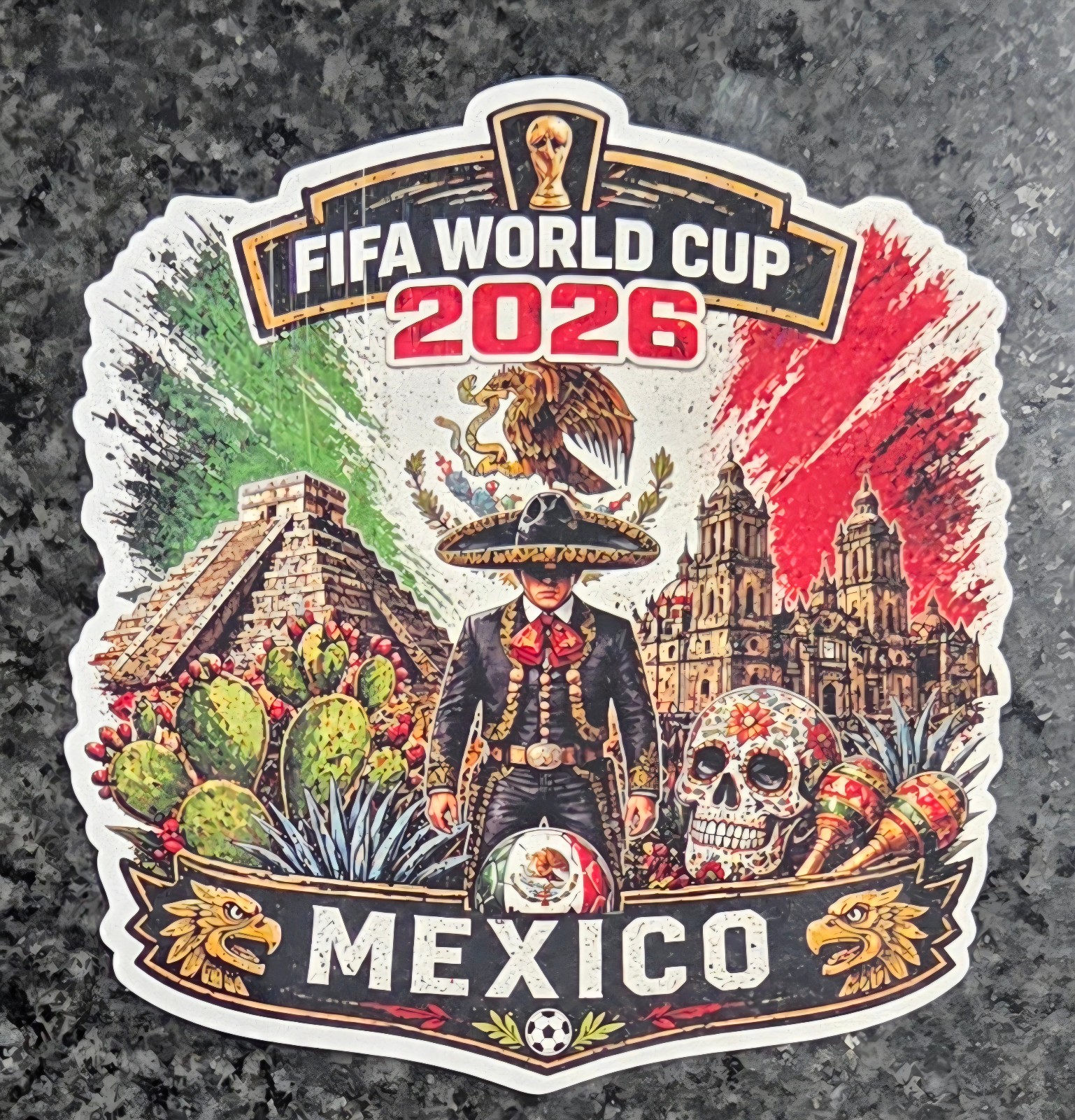 2026 FIFA World Cup Mexico Decal / Sticker Water Resistant Uv Laminated