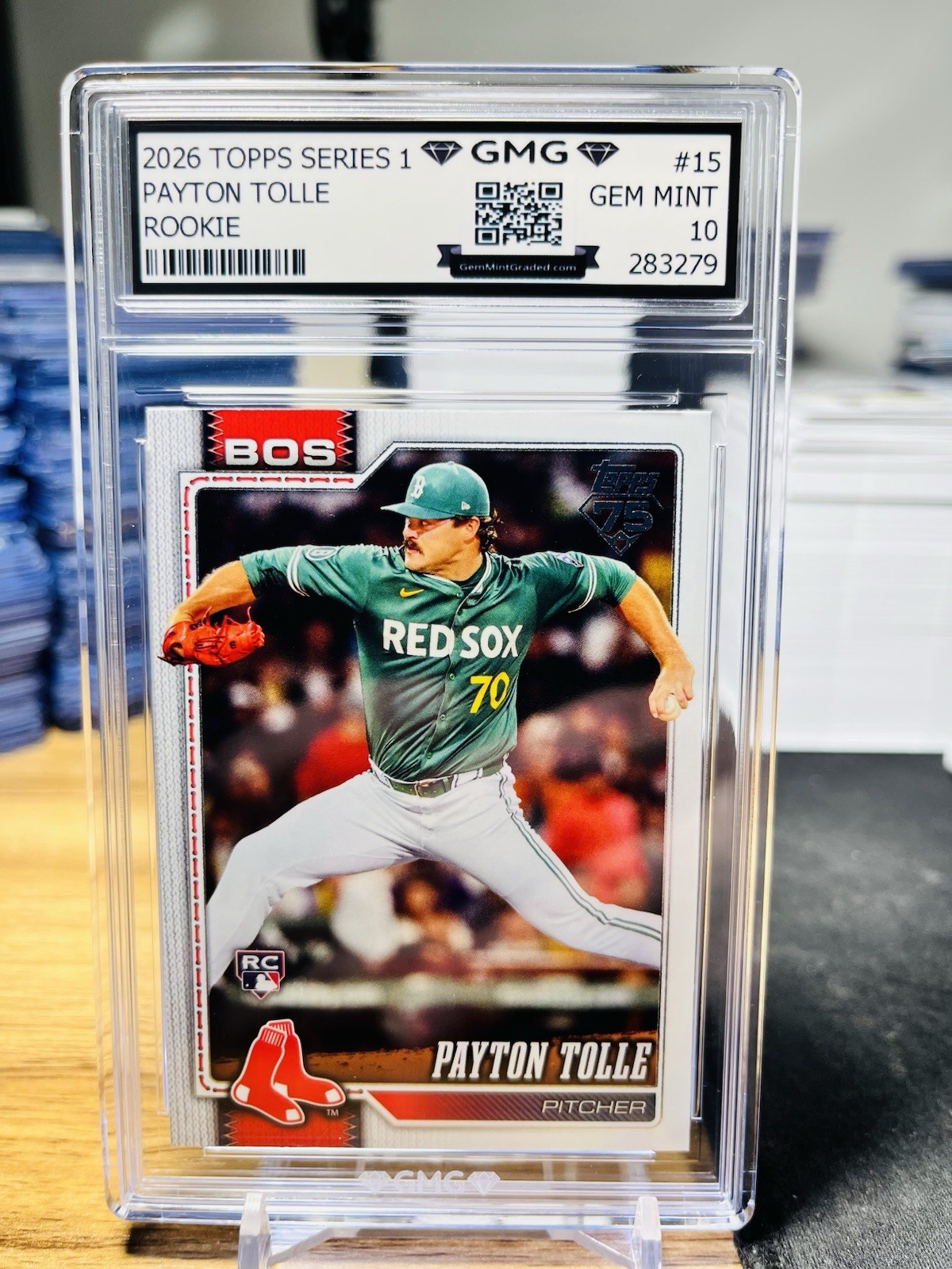 2026 Topps Series 1 Payton Tolle Rookie GMG Graded 10 Gem Mint 💎 RC #15