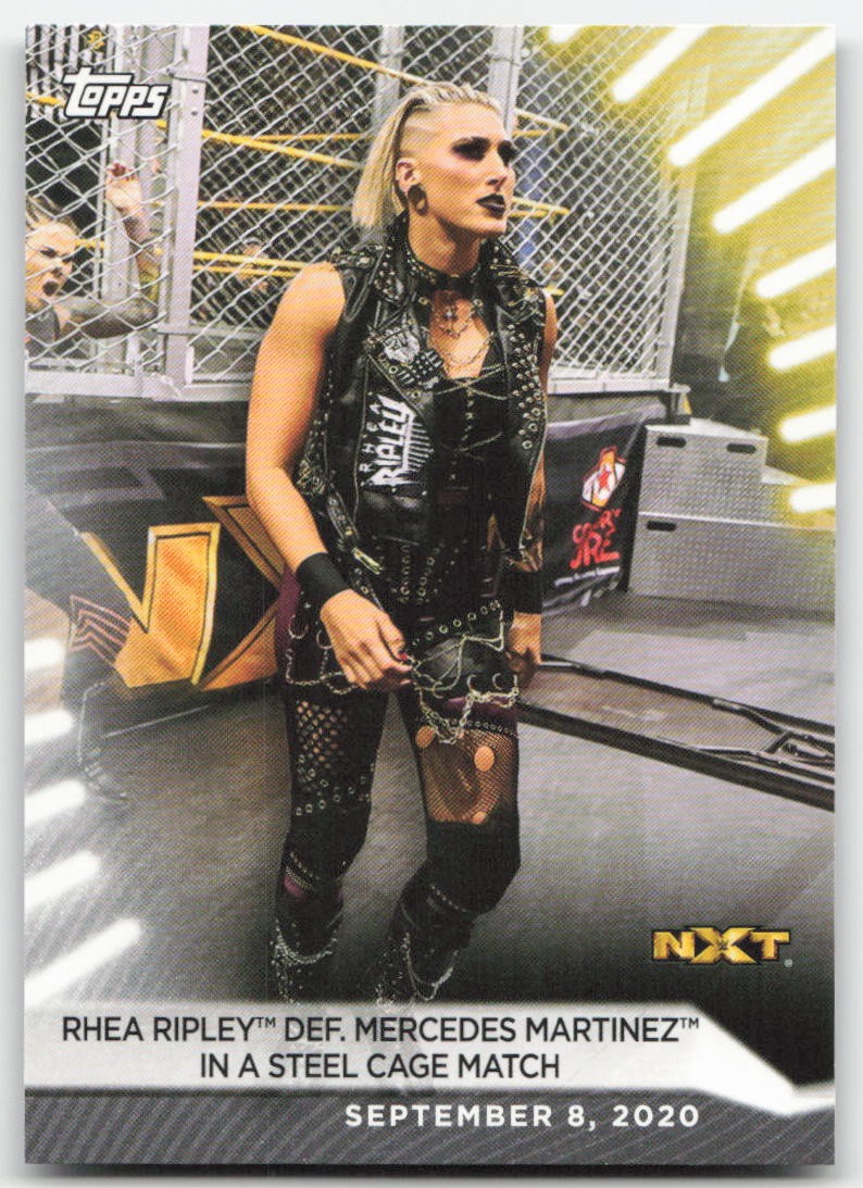 2021 Topps WWE Women’s Division Rhea Ripley Mercedes Martinez #72