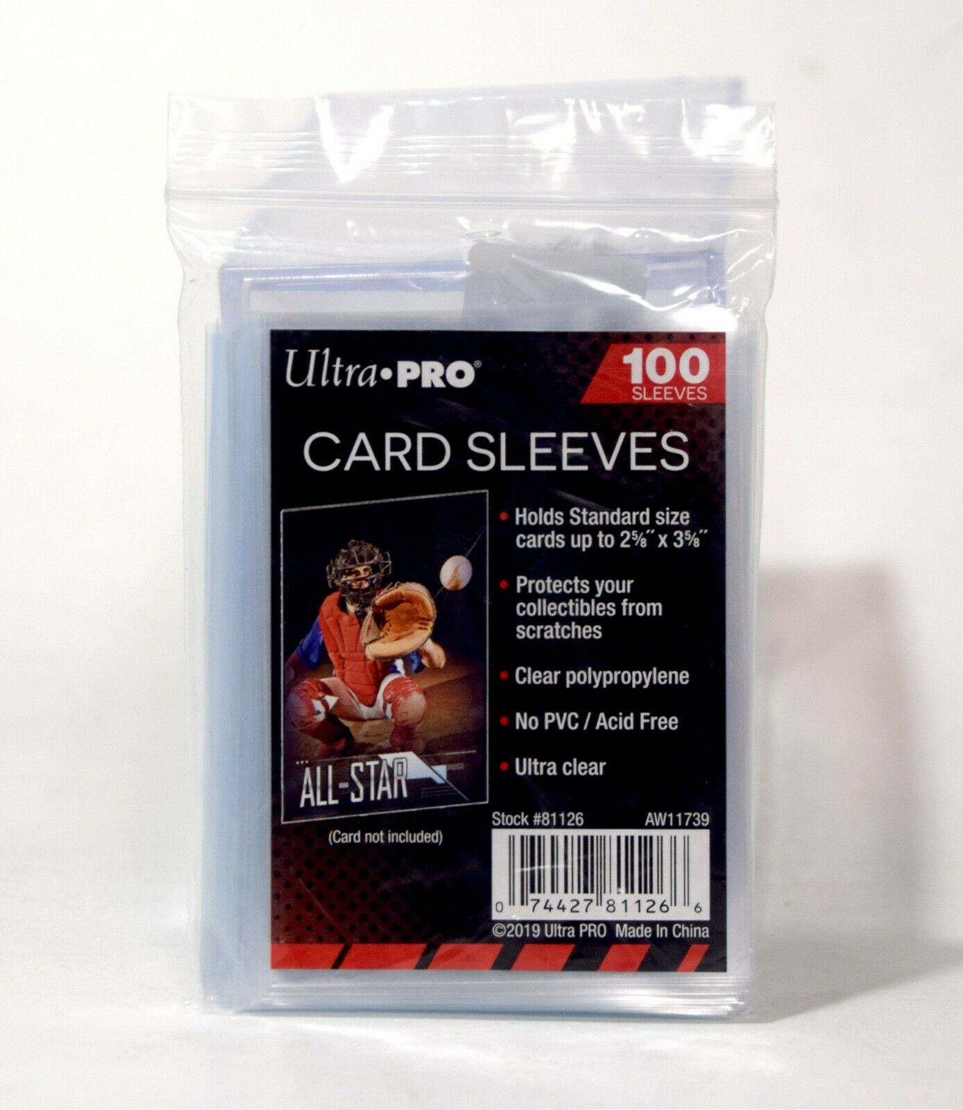 NEW 6-PACK UltraPro 100 Count Clear Poly Penny Trading Card Sleeves Sports 81126
