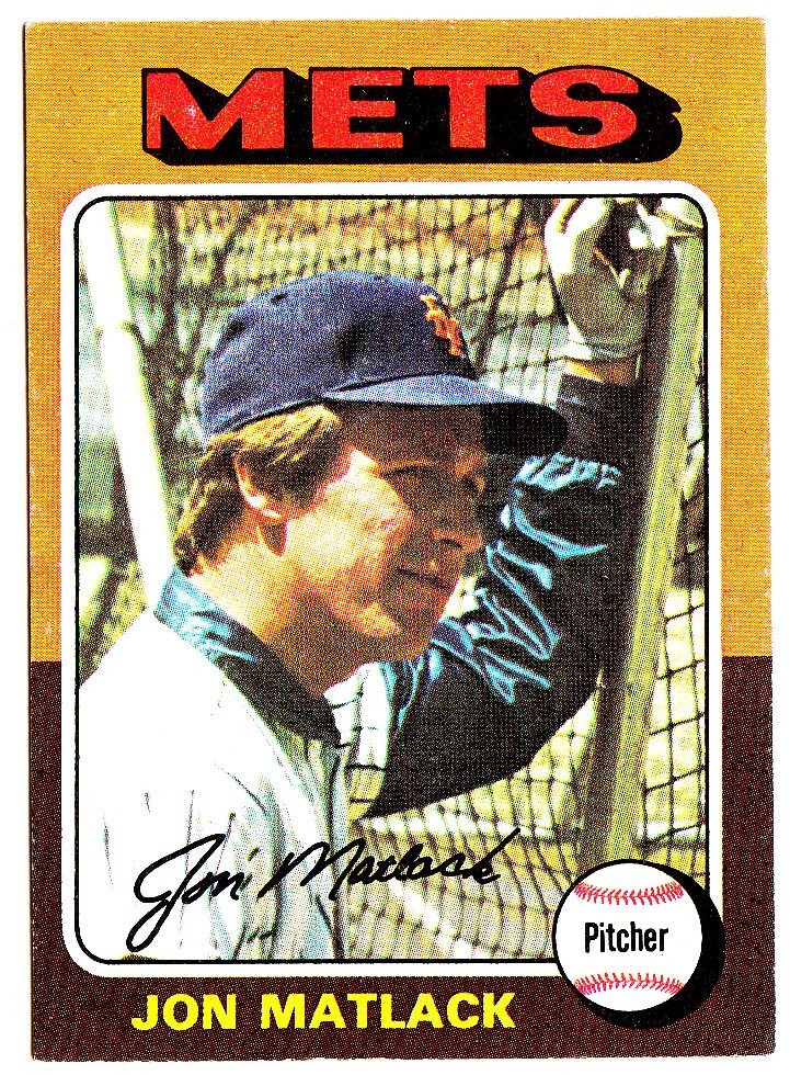 1975 TOPPS MINIS #290 JON MATLACK New York Mets Baseball Card