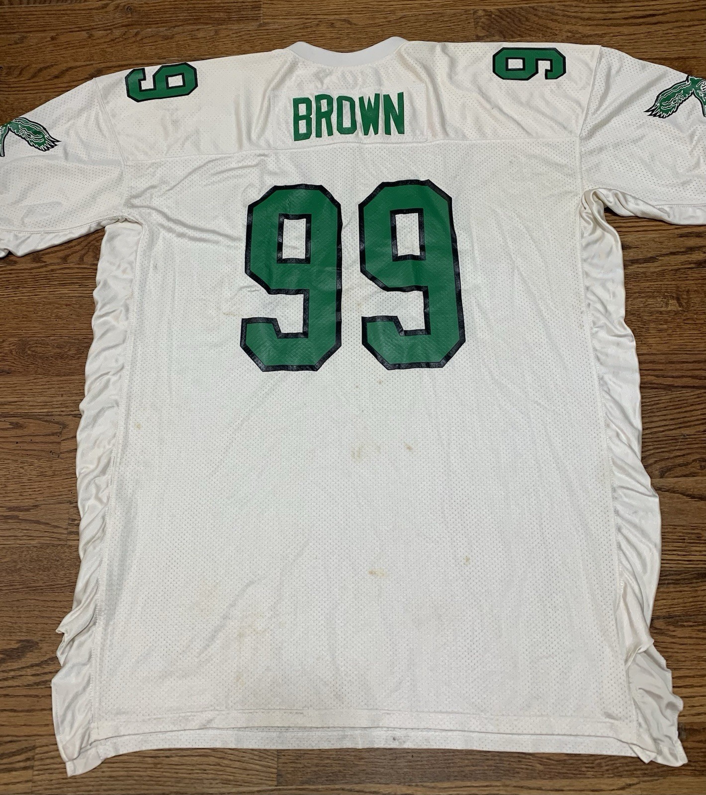 Vintage Jerome Brown #99 Eagles Mitchell & Ness 1991 Throwback Jersey Sz 60