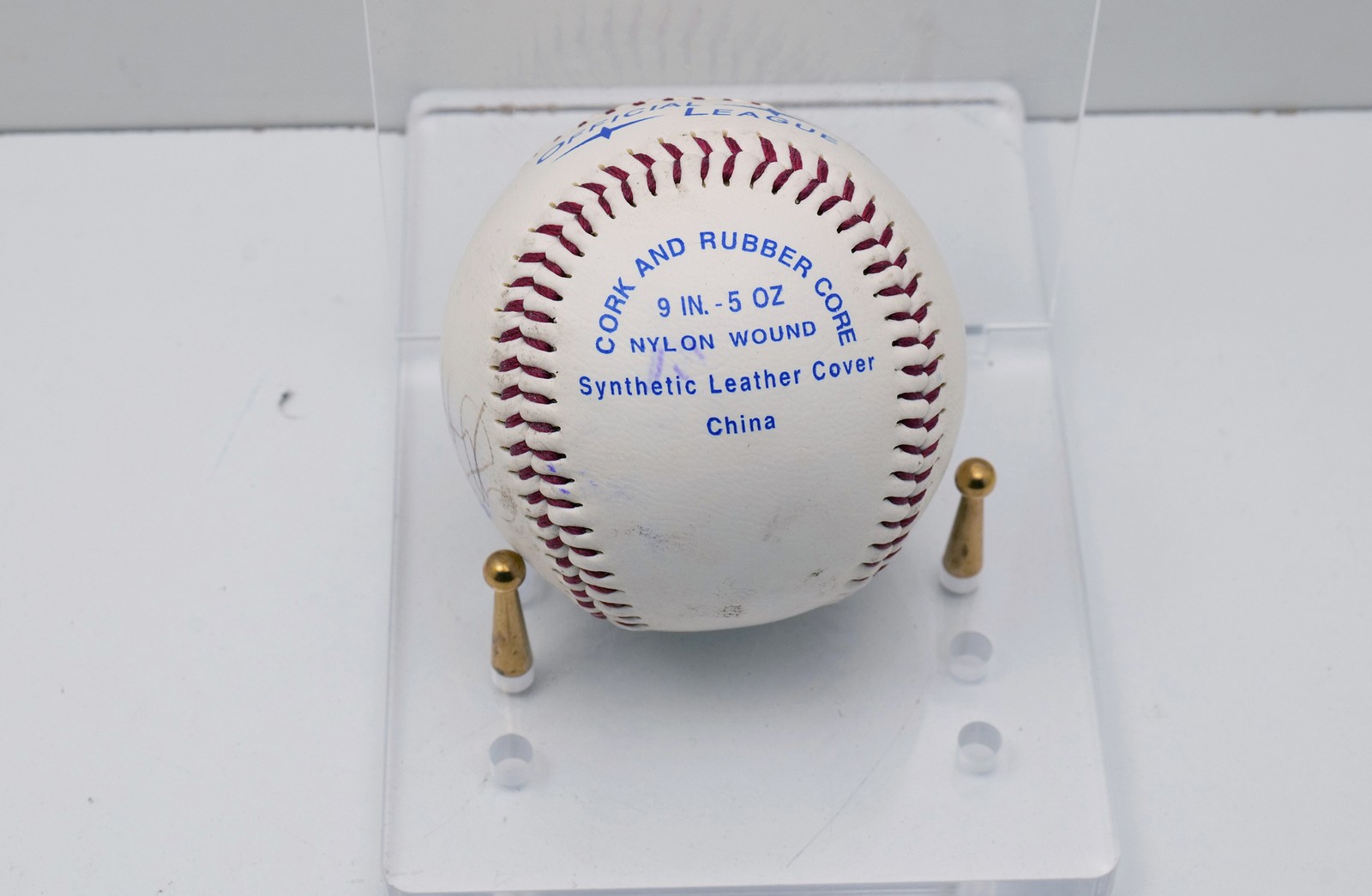 Glenn Hubbard Signed MacGregor Official League Baseball No Stand