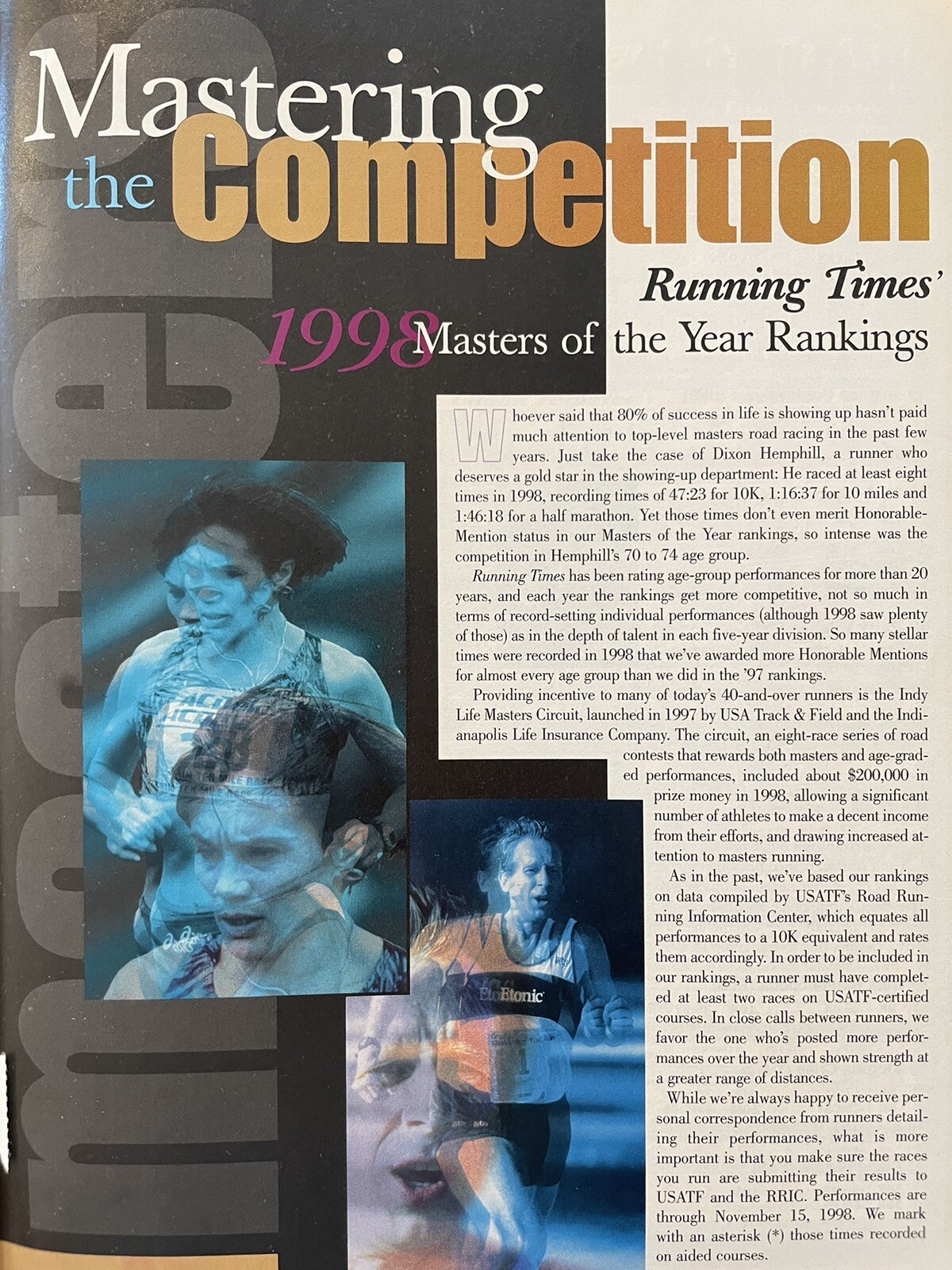 1999 Running Times Magazine March Shoe Buyer Guide, Nike ad