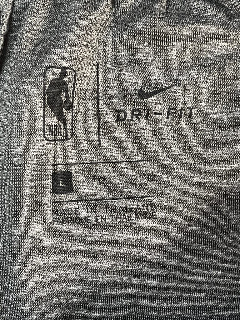 Nike NBA Authentics San Antonio Spurs Team Issued Shorts Gray Mens L Dri-Fit