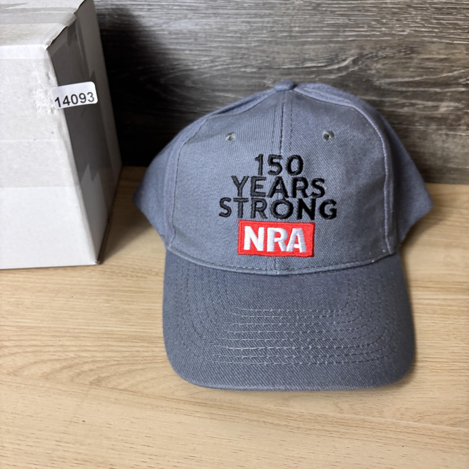 NRA 150 Years Strong Hat Cap Strap Back Gray EST 1871 Event Mens One Size Cotton