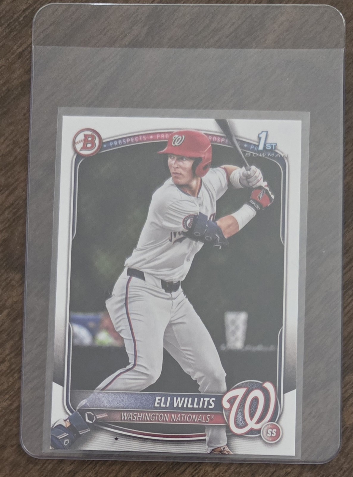ELI WILLITS 2025 Bowman Draft 1st! #BD-1 Washington Nationals RC