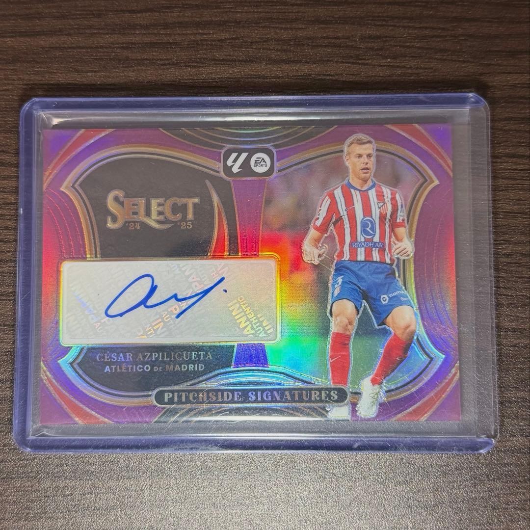 Cesar Azpilicueta Atletico Madrid Soccer Card Panini Select 24-25 Signatures 31