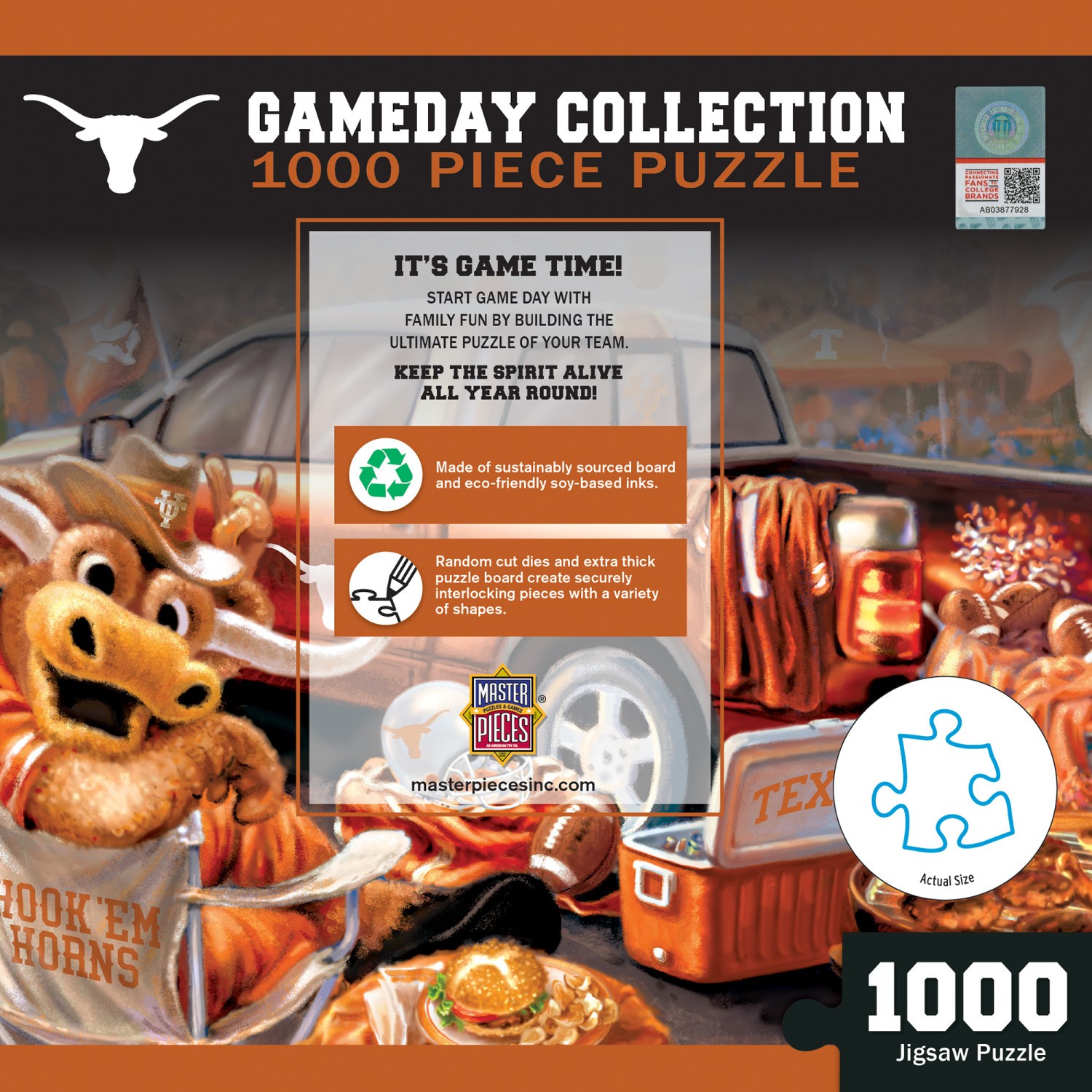 MasterPieces – Texas Longhorns – NCAA Gameday 1000 Piece Jigsaw Puzzle
