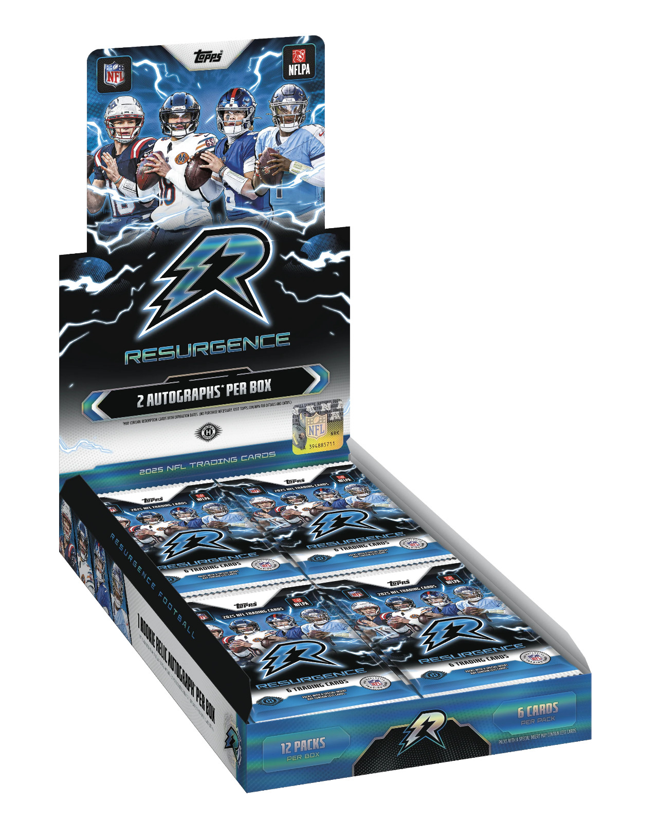 2025 Topps NFL Resurgence Football Hobby Box (2 Autos) Brand New PRESALE