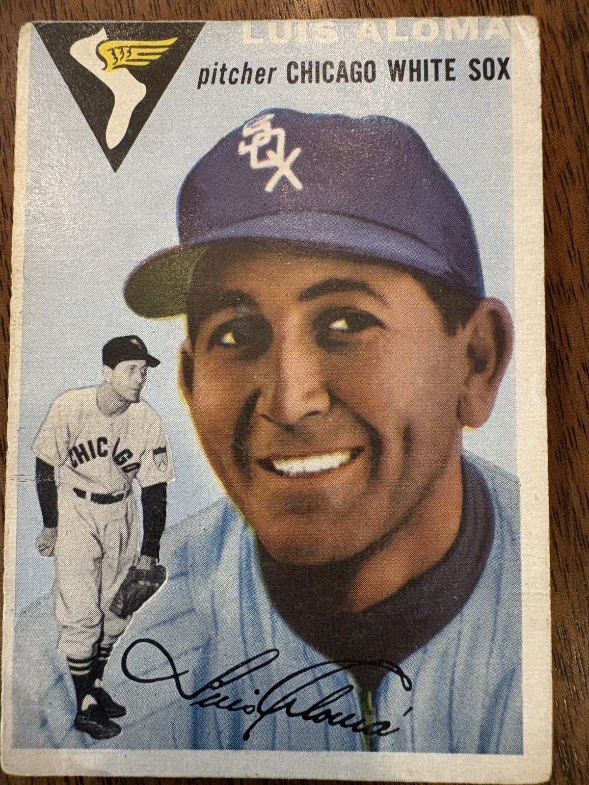 1954 Topps Baseball #57 Luis Alina-slight Dent On Cap Bill
