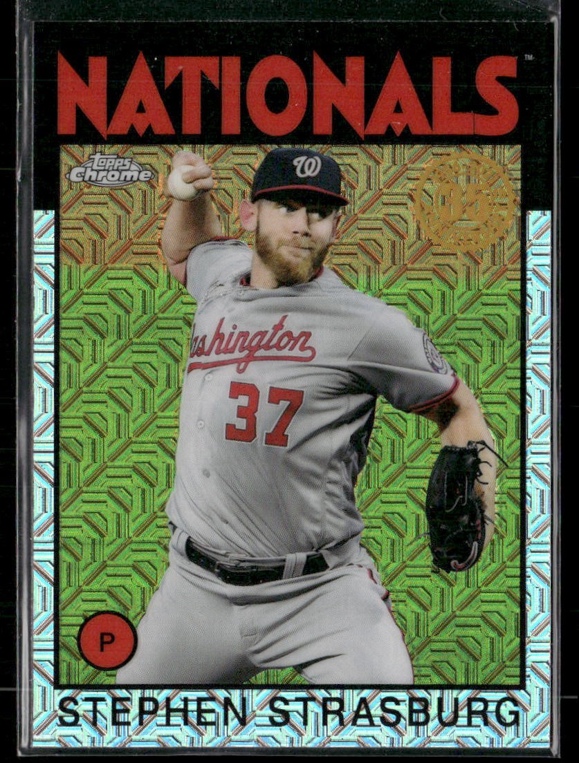 2021 Topps – Silver Pack 1986 Topps Chrome Baseball Stephen Strasburg #86BC-84