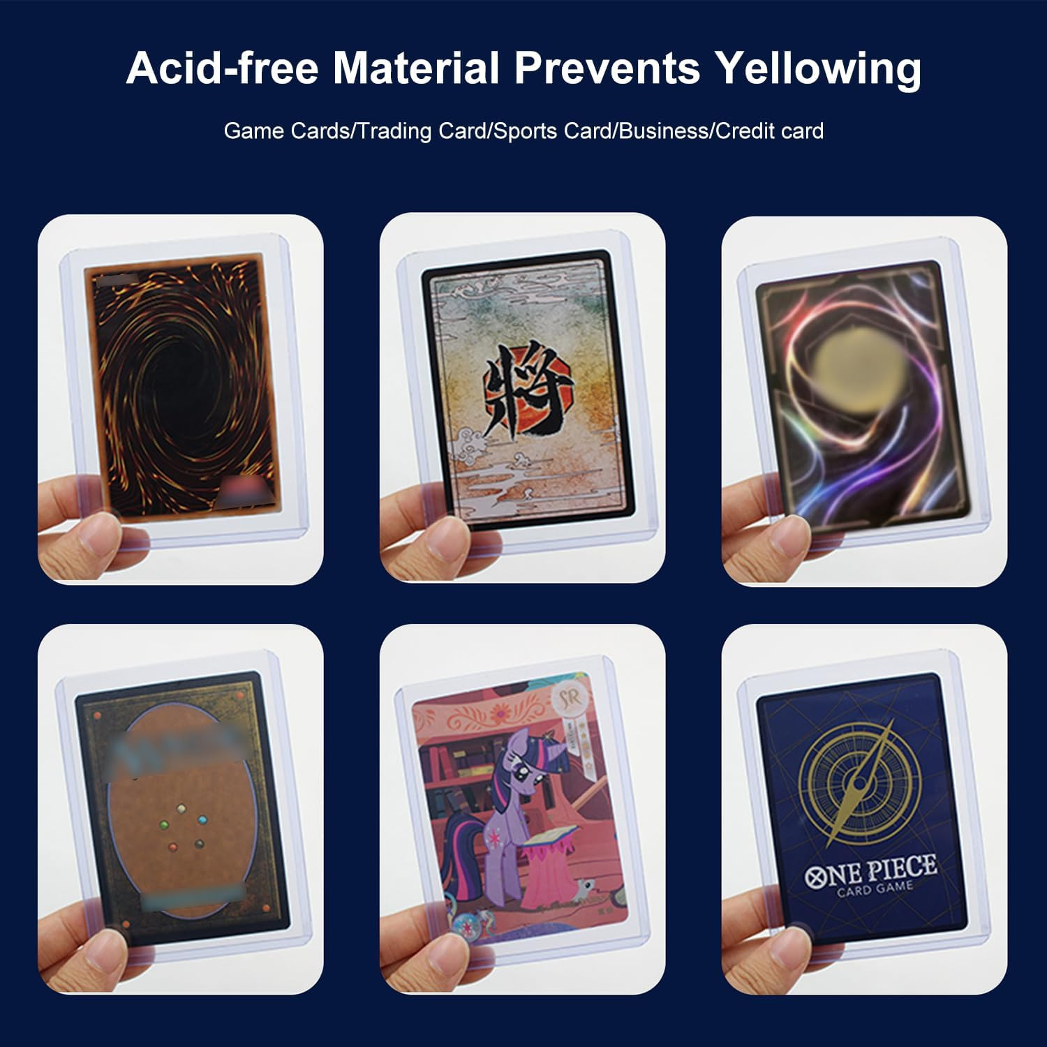 200 Premium Card Sleeves Top Loaders for Trading Cards,35Pt Archival Quality Har