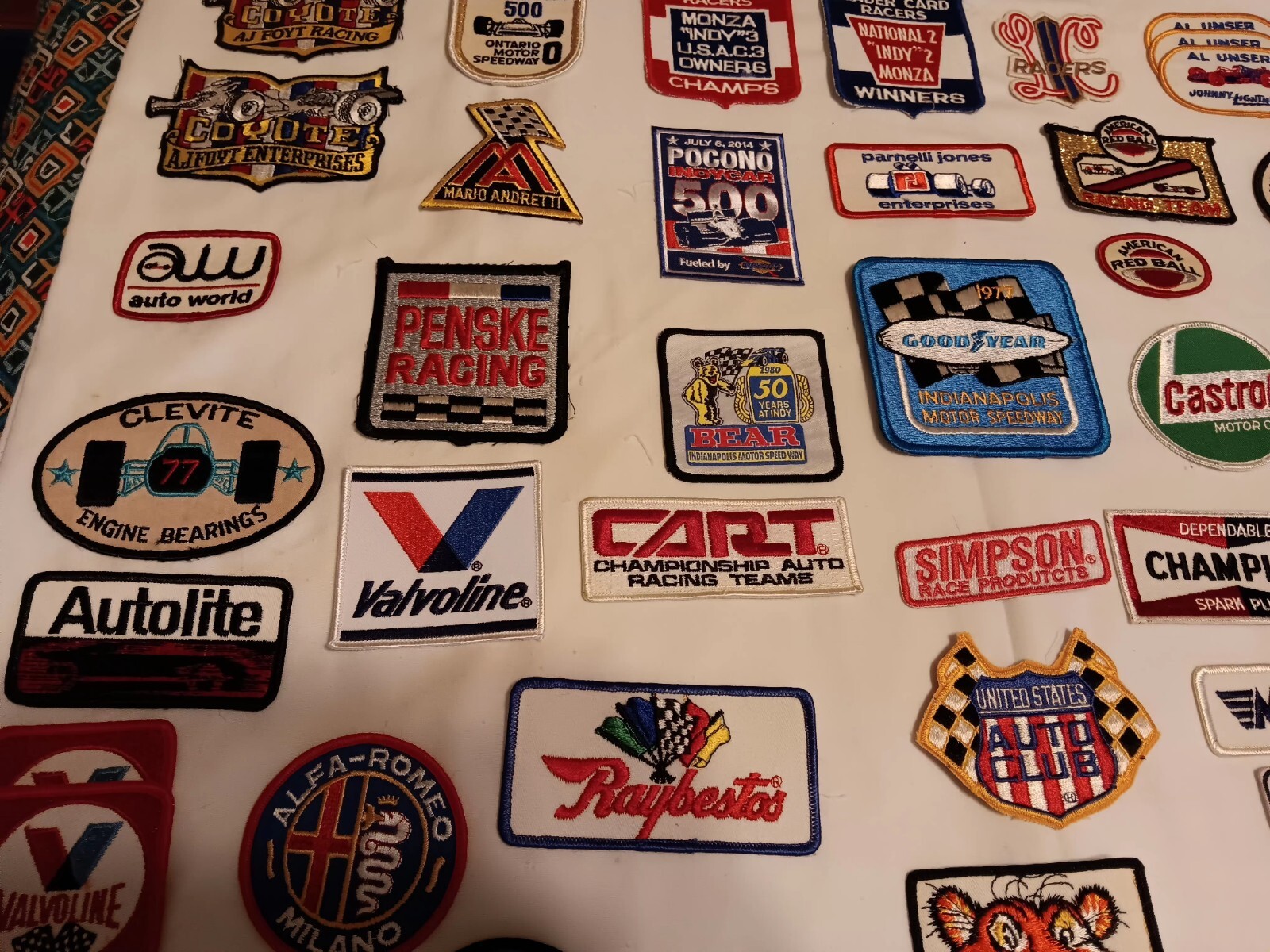 Indy/champ Car Patch Collection 75 Pcs In All