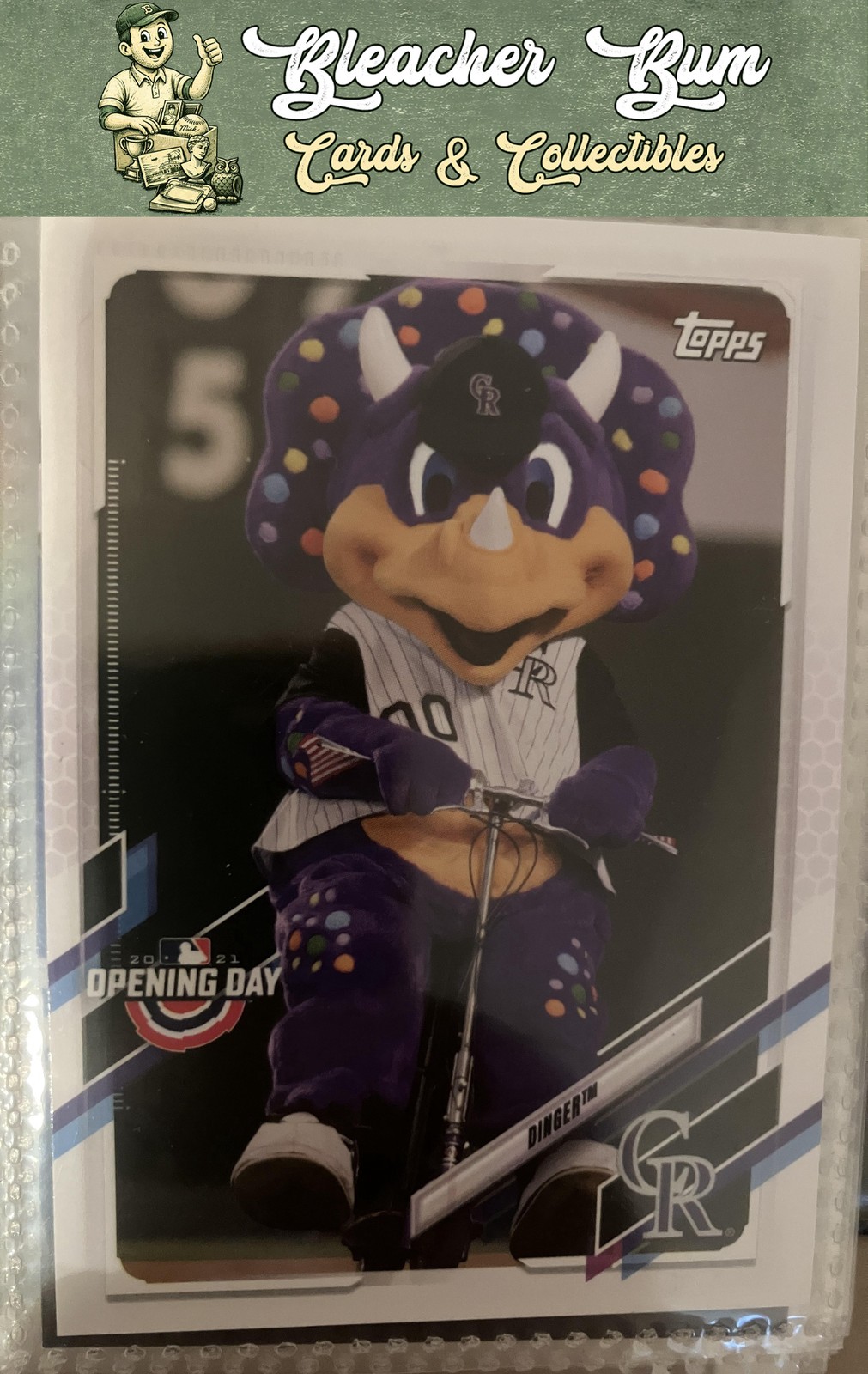2021 Topps Opening Day M-4 Dinger Mascots
