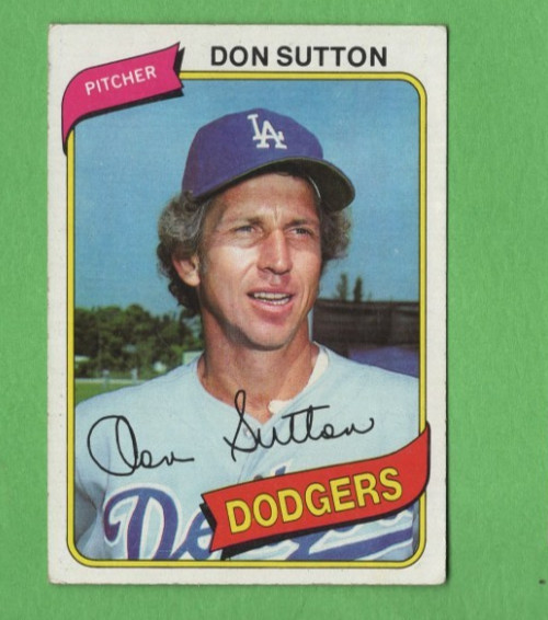 1980 TOPPS Baseball DON SUTTON #440 HOF Los Angeles DODGERS EX Condition