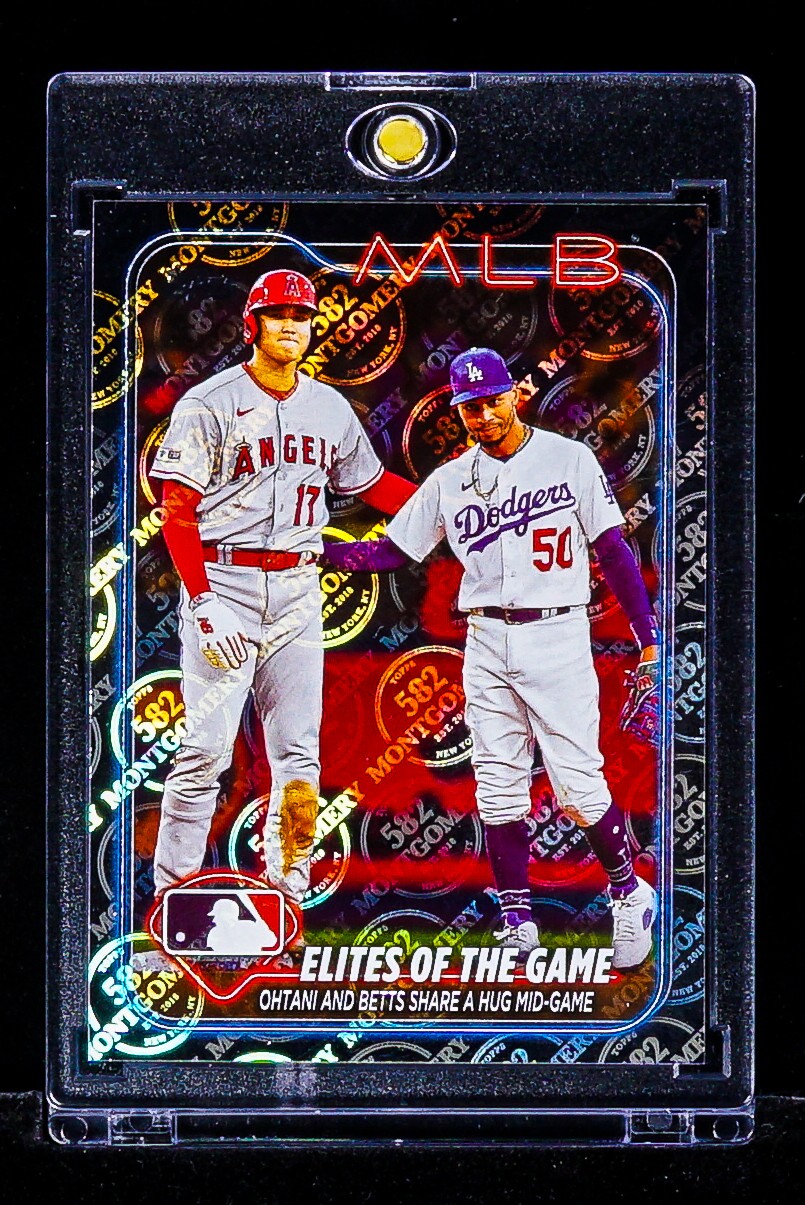 Shohei Ohtani Mookie Betts RARE MONTGOMERY SILVER FOIL INVESTMENT CARD SP