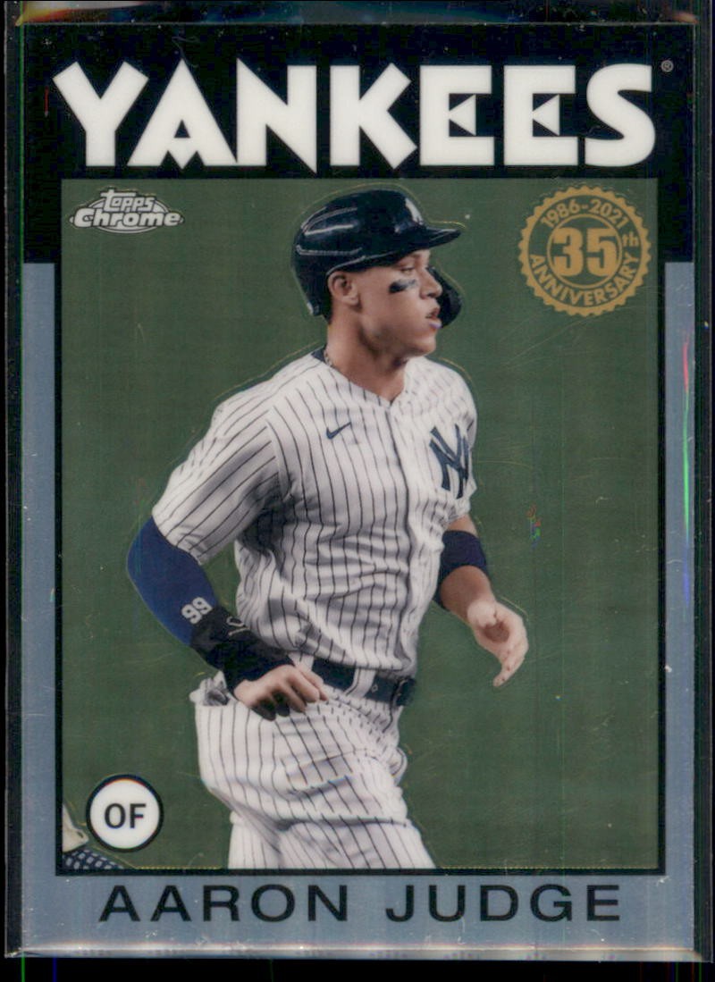2021 Topps Chrome Aaron Judge 1986 Topps Baseball 35th Anniversary #86BC-1