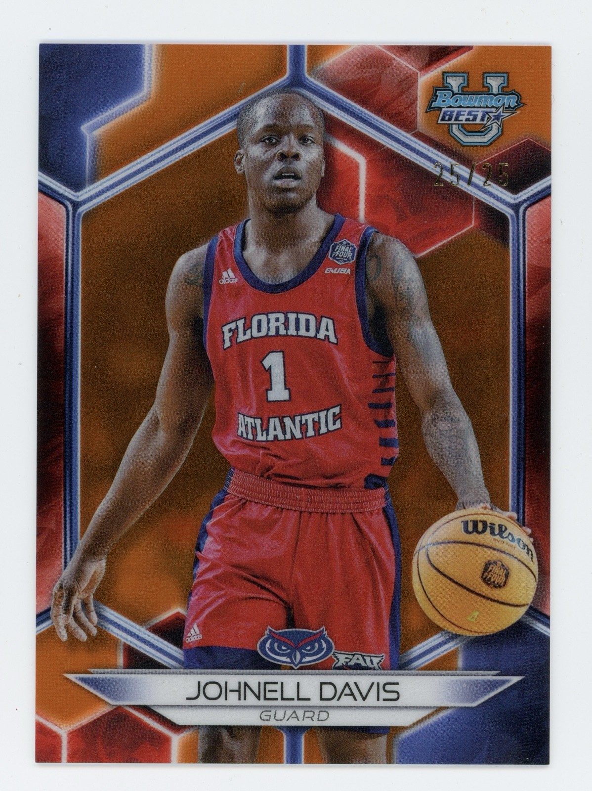 2023-24 Bowman University Best – Johnell Davis #15 Orange Refractor /25 (RC)