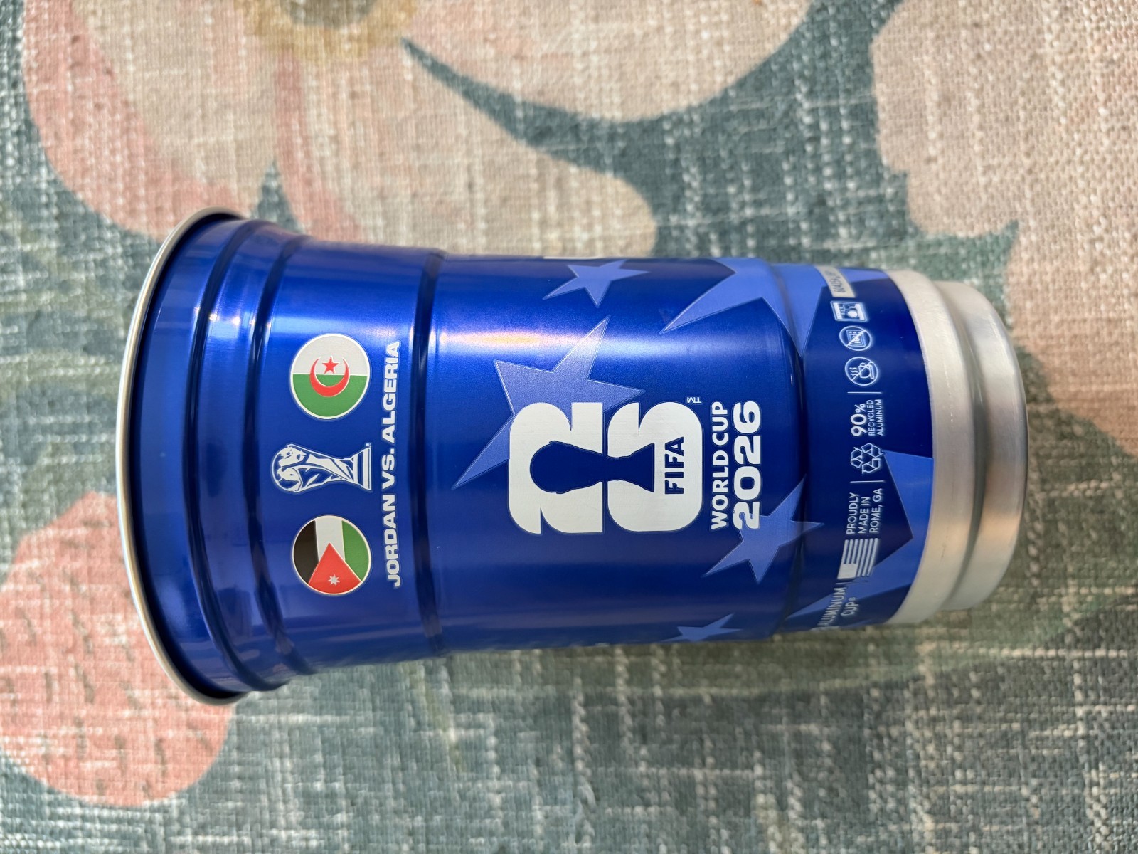Algeria VS Jordan FIFA World Cup 2026 Michelob Ultra Aluminum Tin Cup