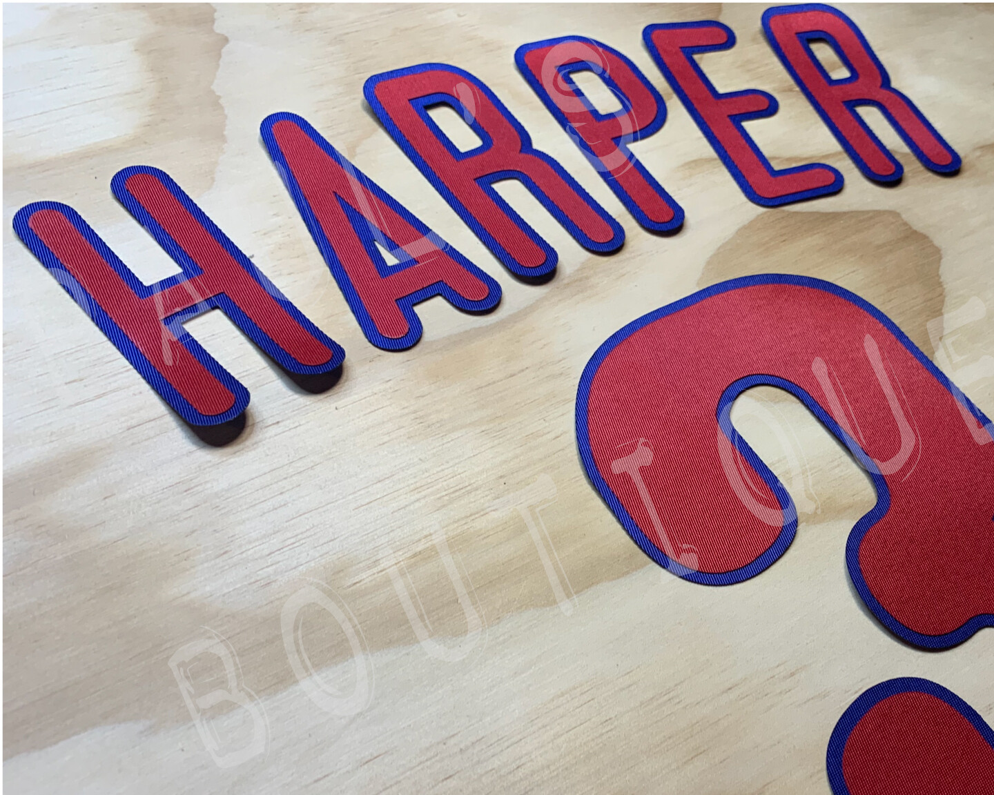 Phillies Lettering Kit for an Authentic, Replica or Youth Alternate Cream Jersey