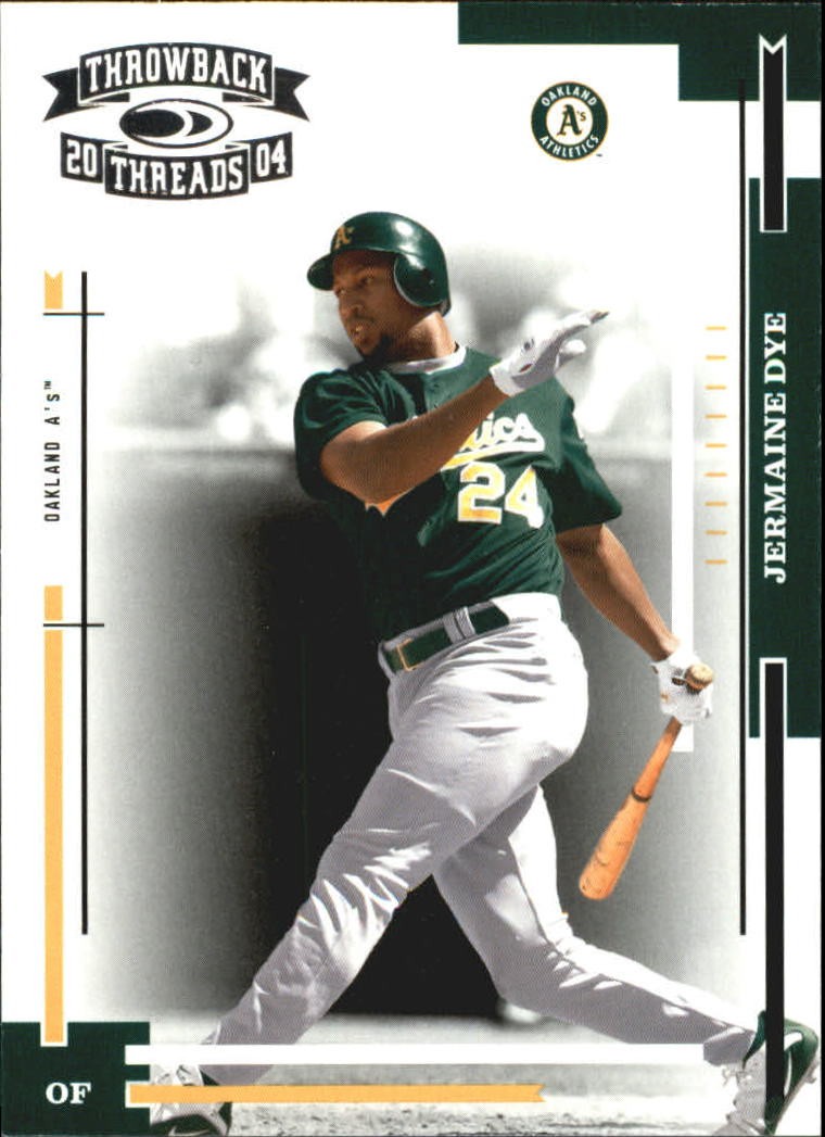 2004 Throwback Threads Baseball Card #147 Jermaine Dye