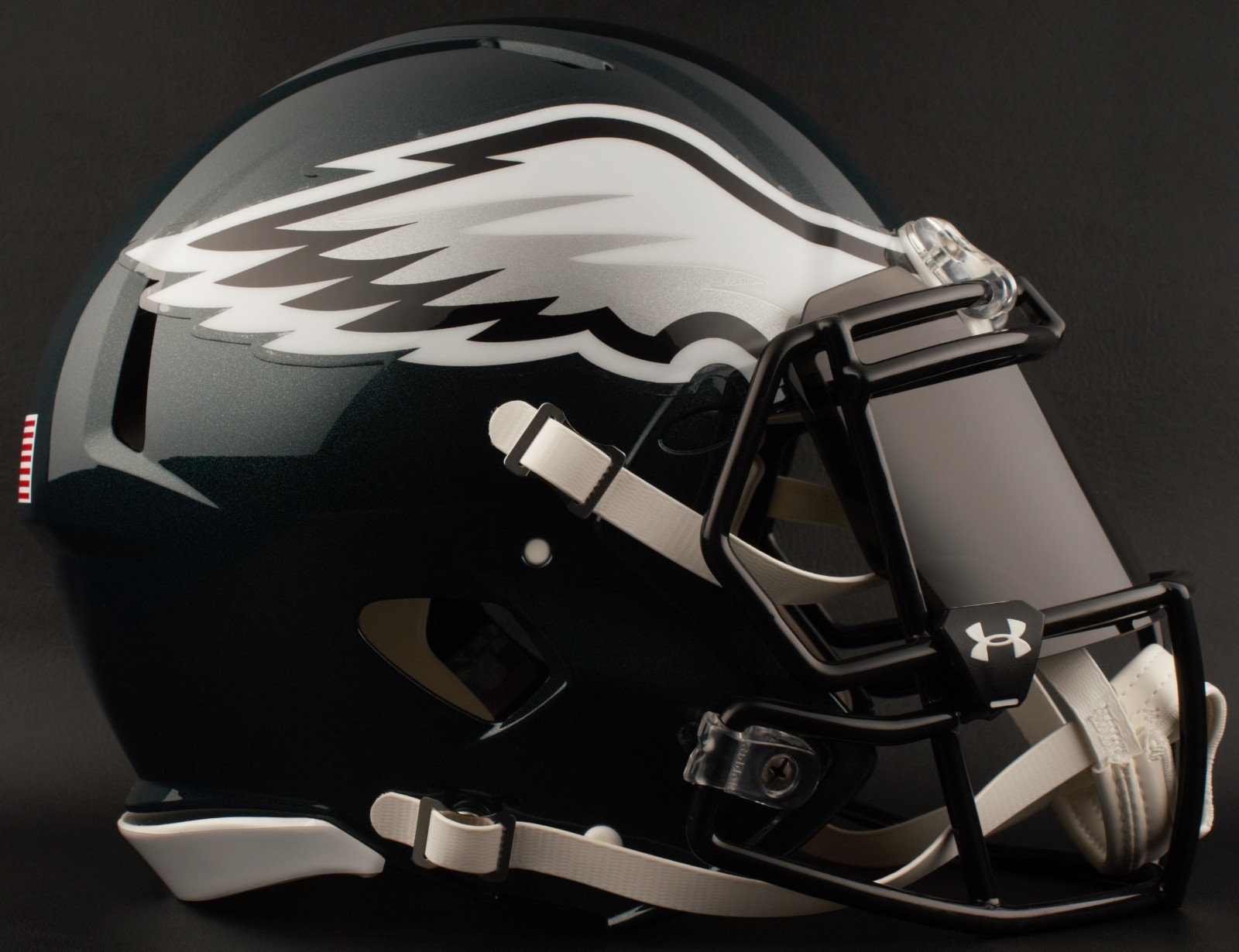 PHILADELPHIA EAGLES Authentic GAMEDAY Football Helmet w/ BLACK-TINT Eye Shield