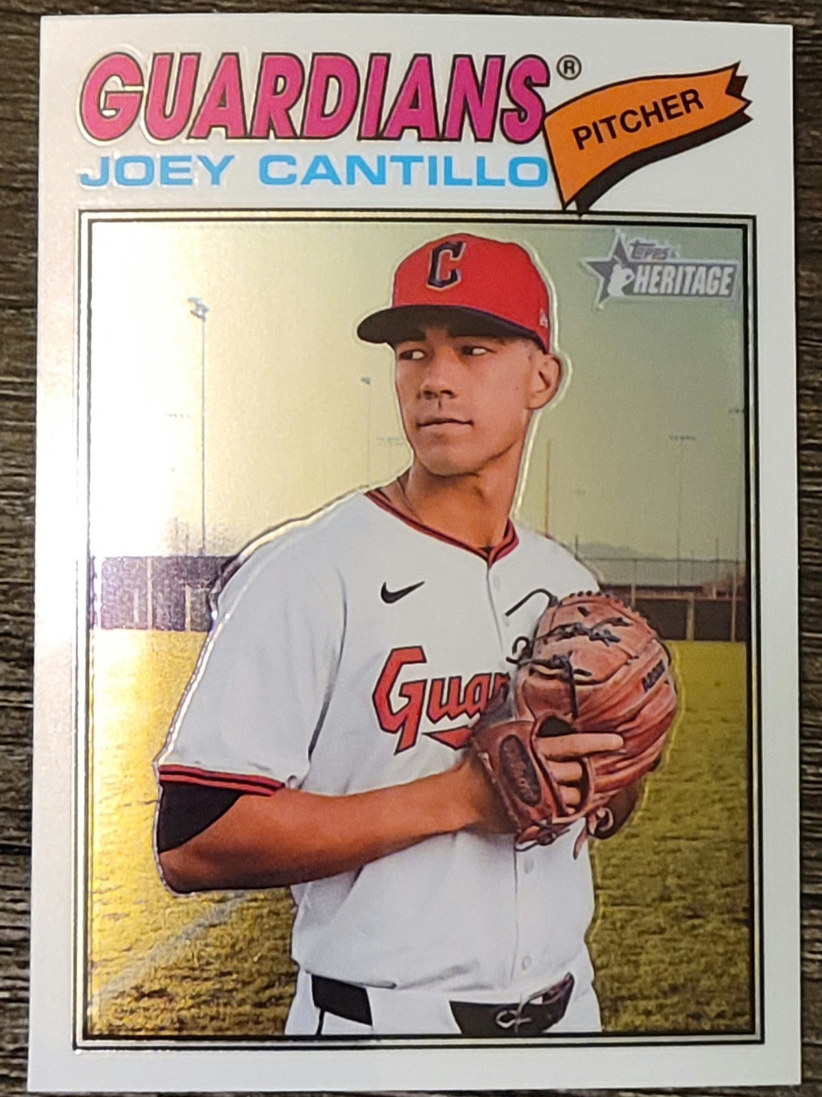 2026 Topps Heritage Joey Cantillo Chrome #251 Cleveland Guardians Short Print SP