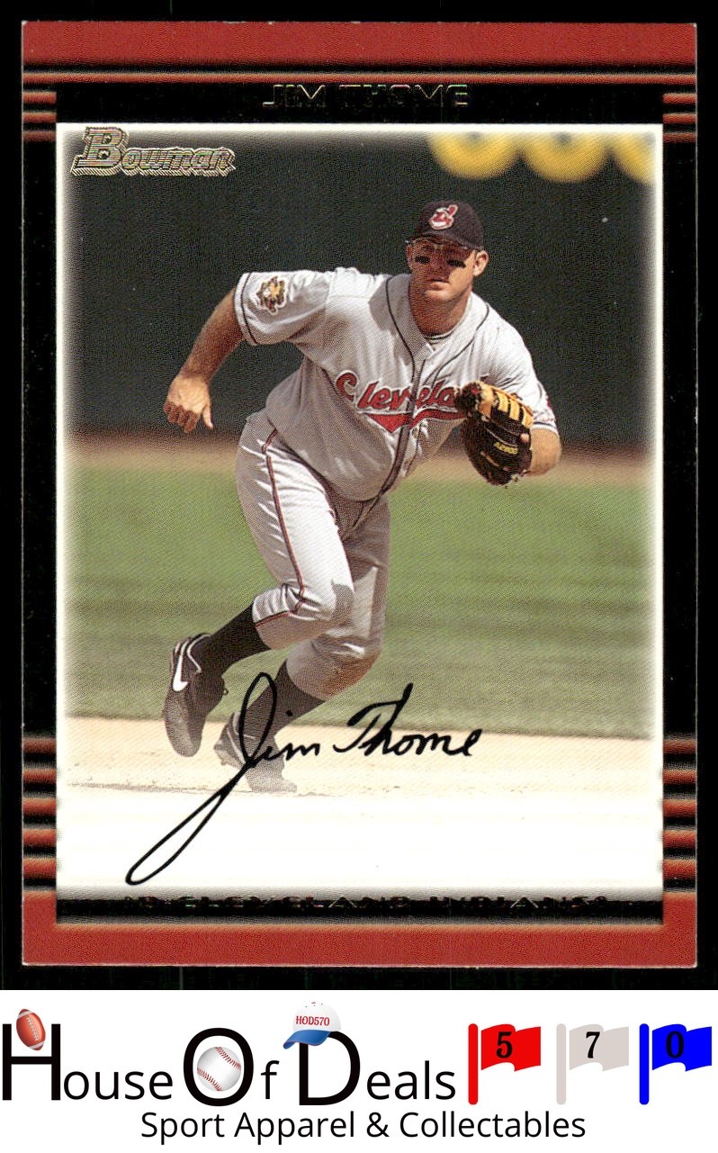 2002 Bowman #50 Jim Thome Cleveland Indians Card