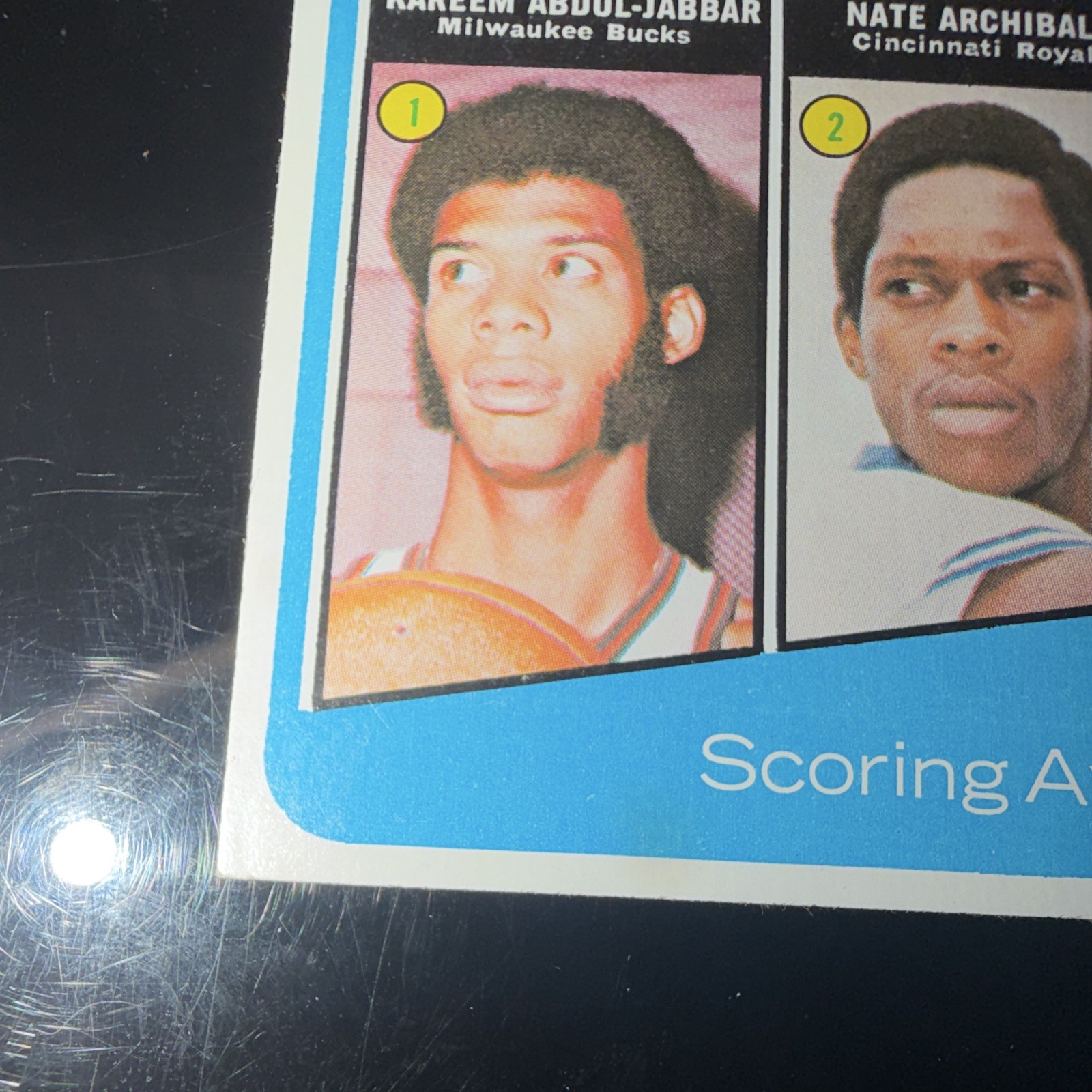 Topps Kareem Abdul-Jabbar Tiny Archibald John Havlicek #172 1972-73