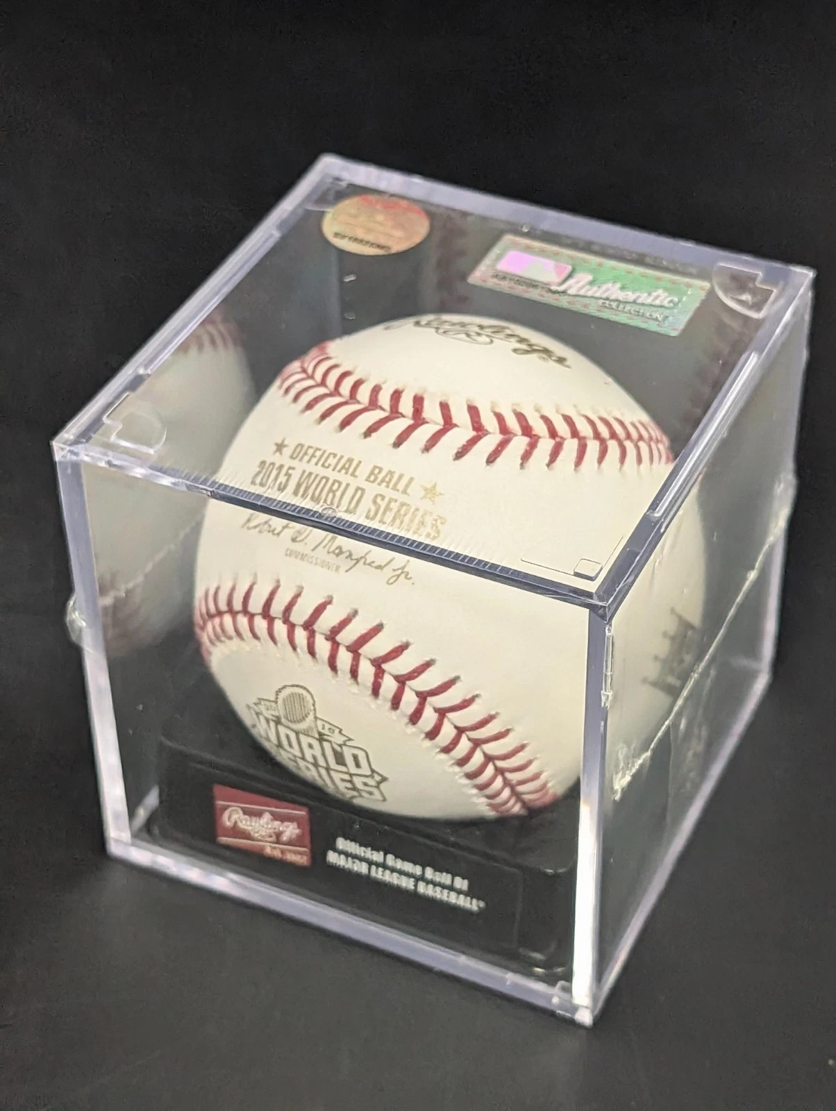 2015 Rawlings Official WORLD SERIES Baseball METS VS ROYALS Dueling LOGO Cubed