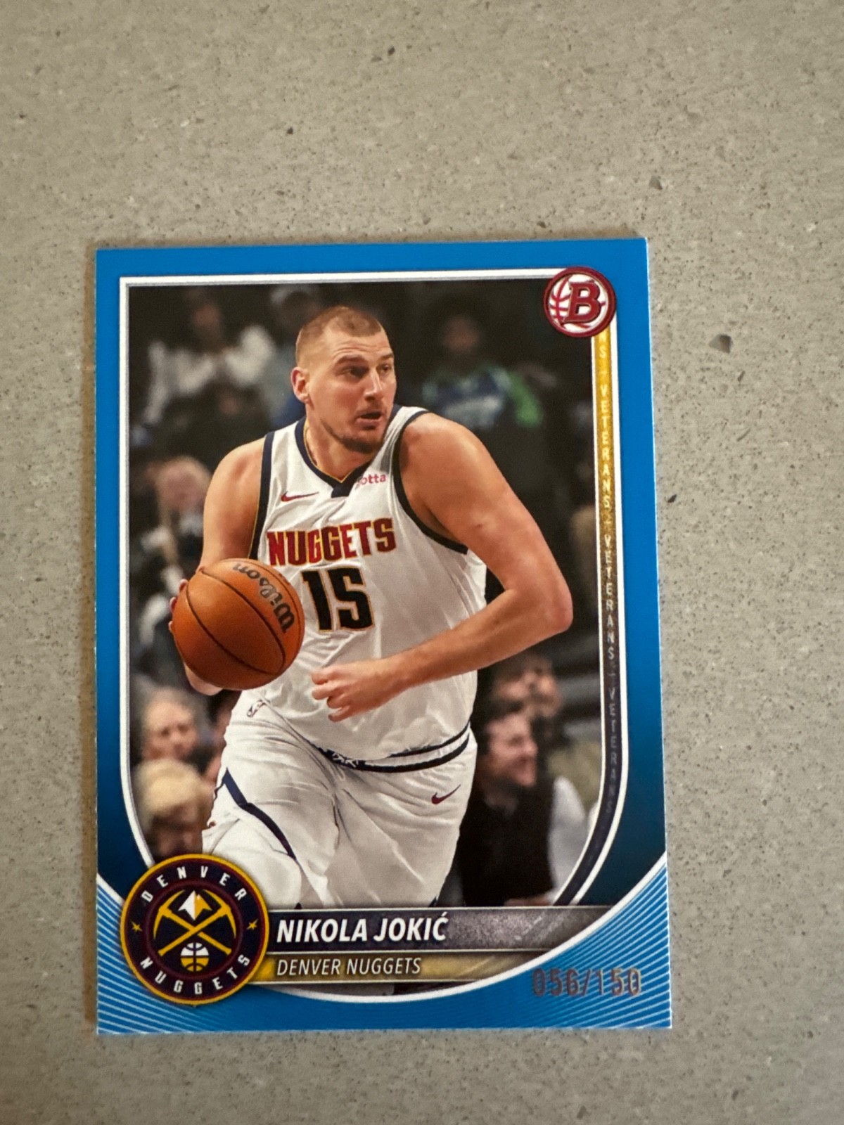 2025-26 Bowman – Nikola Jokić #100 Blue /150