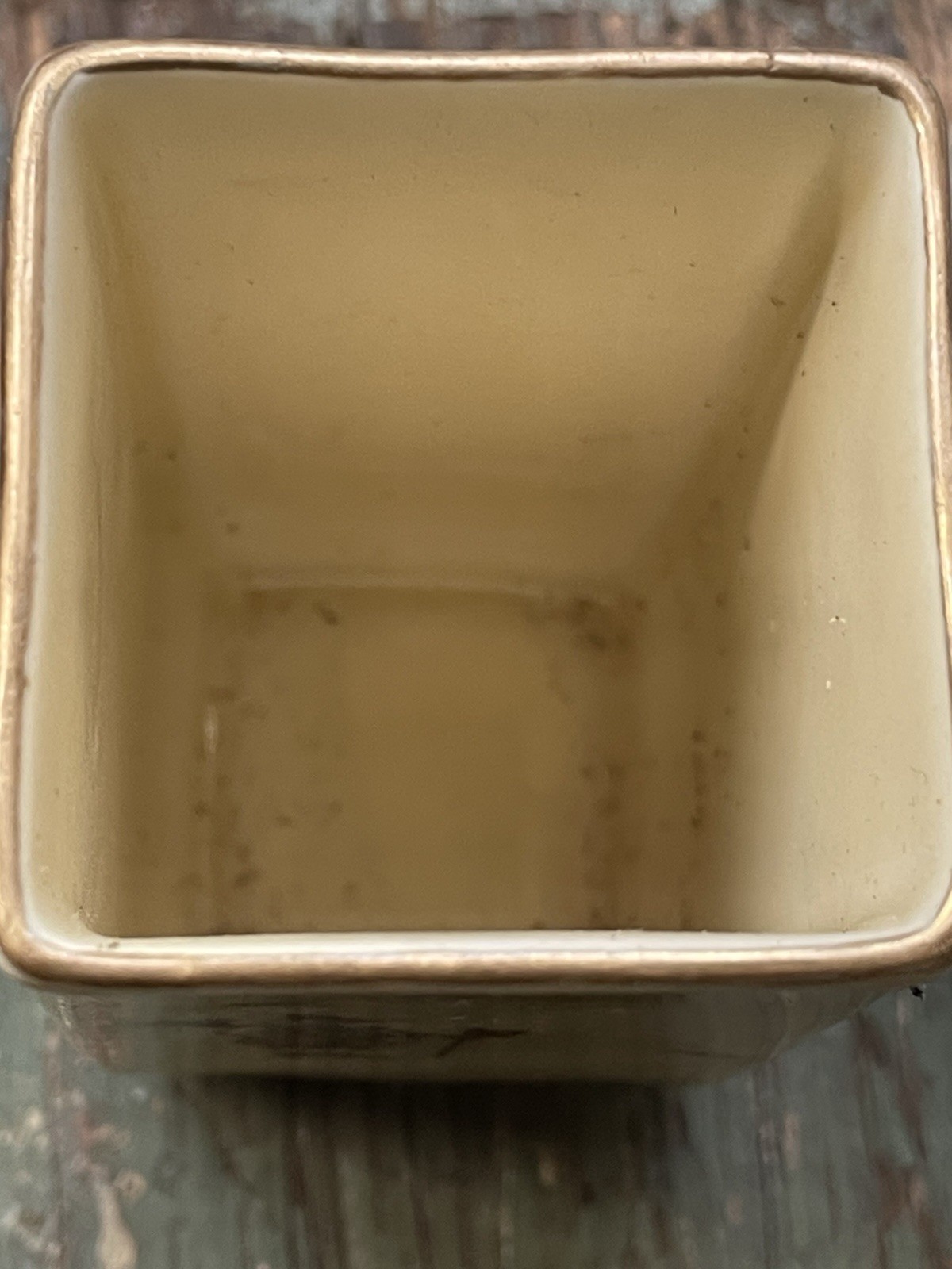 Antique Royal Doulton C1922 Rectangular China Pot Hickory Golf Art No D5437E