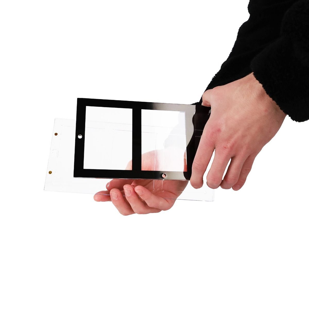 5 BCW Black Border Magnetic 35pt. Standard Sized 3-Card Holders