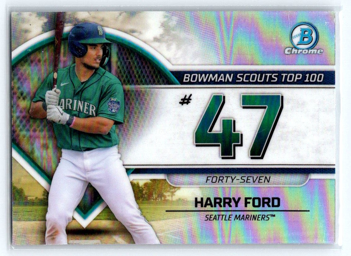 2023 Bowman Harry Ford Bowman Scouts Top 100 #BTP-47 Seattle Mariners